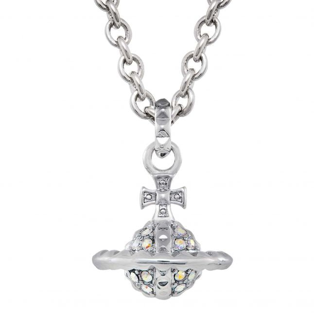 Womens Vivienne Westwood Rhodium/Aurore Boreale Mayfair Small Orb Pendant