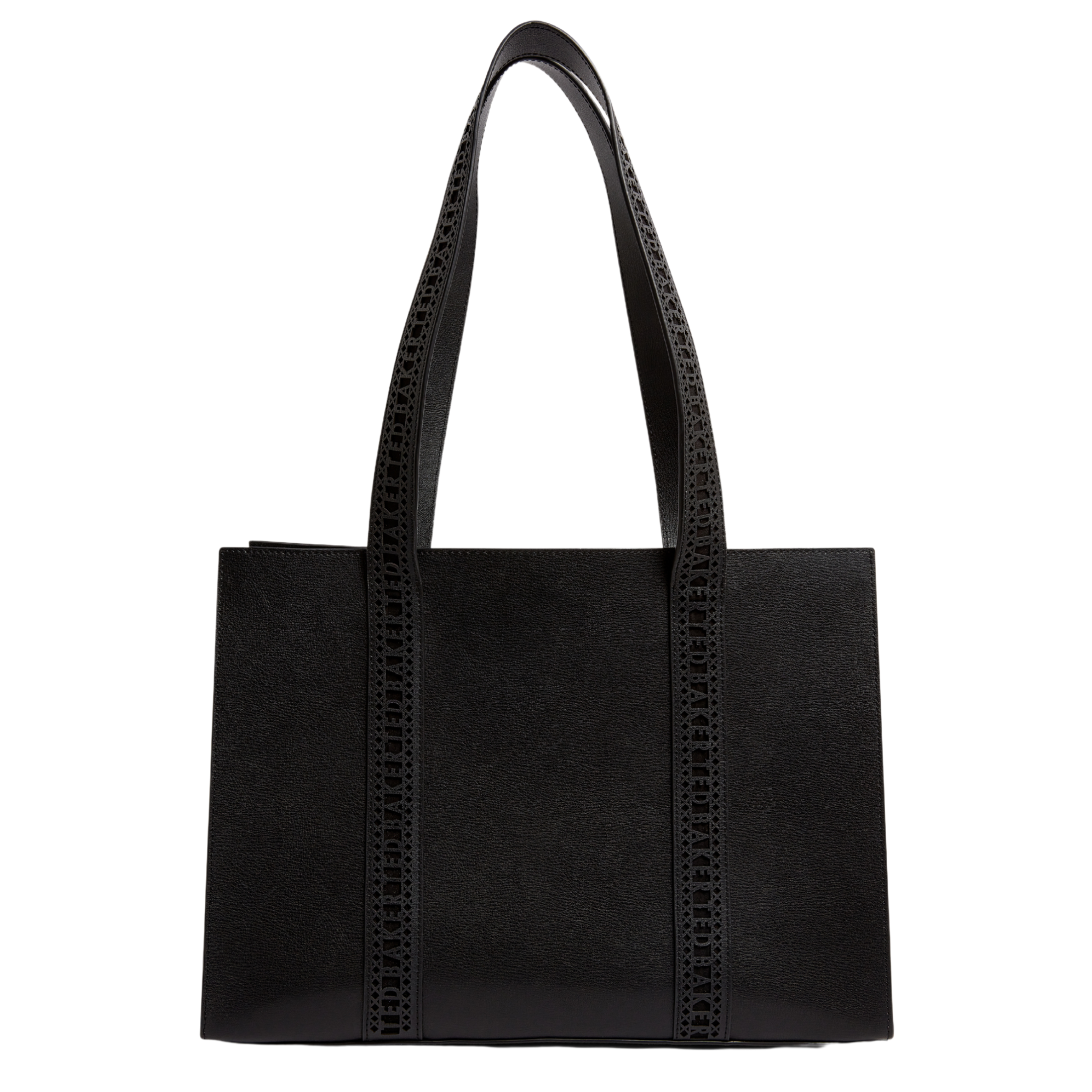 Womens Ted Baker Black Lanora Lace Tape Large Shopper Bag