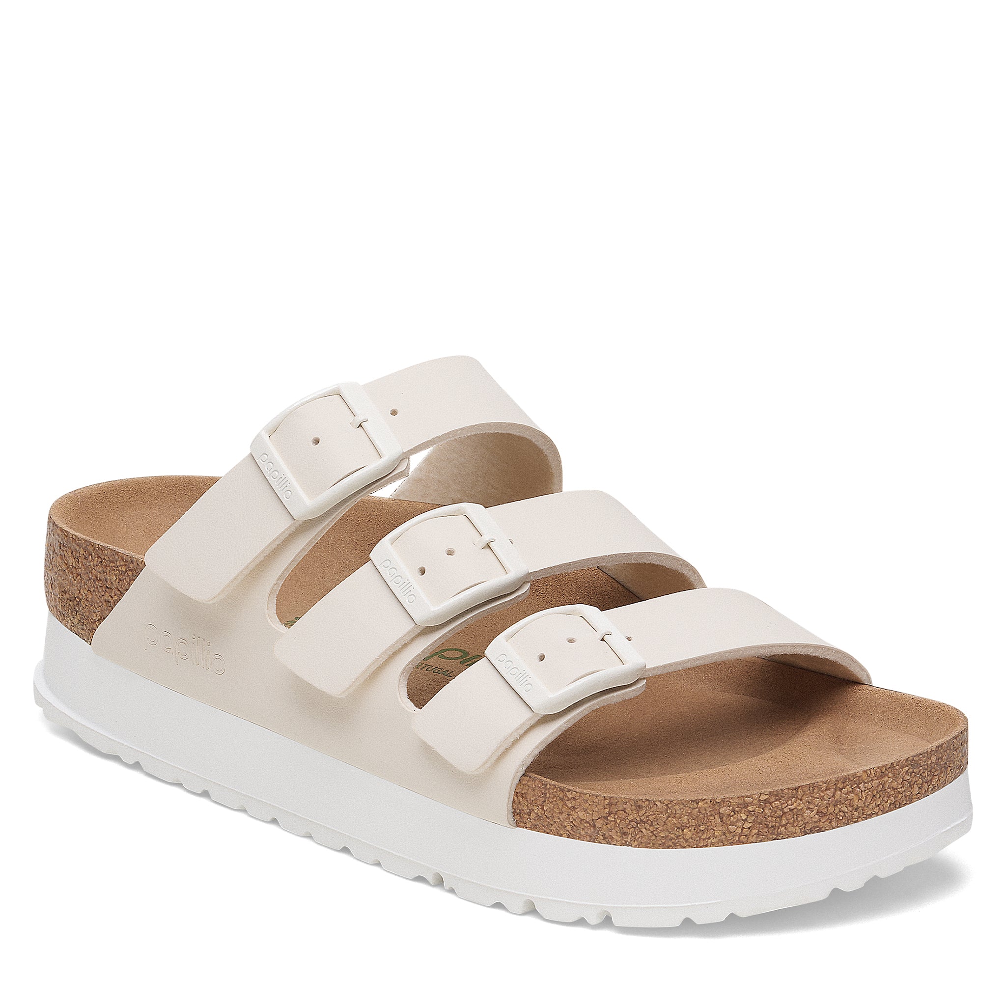 Womens Birkenstock Eggshell Florida III Papillio Flex Birko-Flor