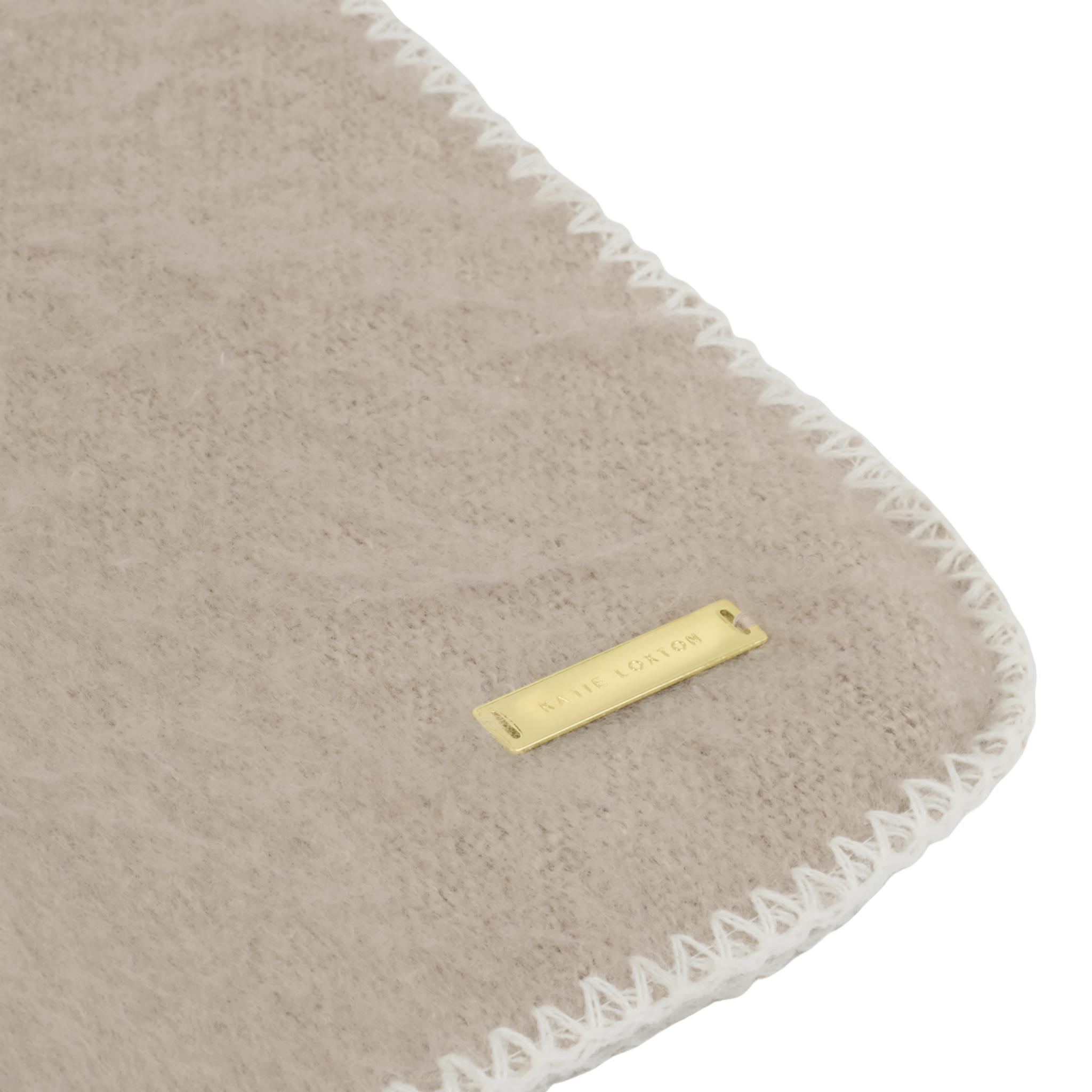 Womens Katie Loxton Taupe Whipstitch Scarf