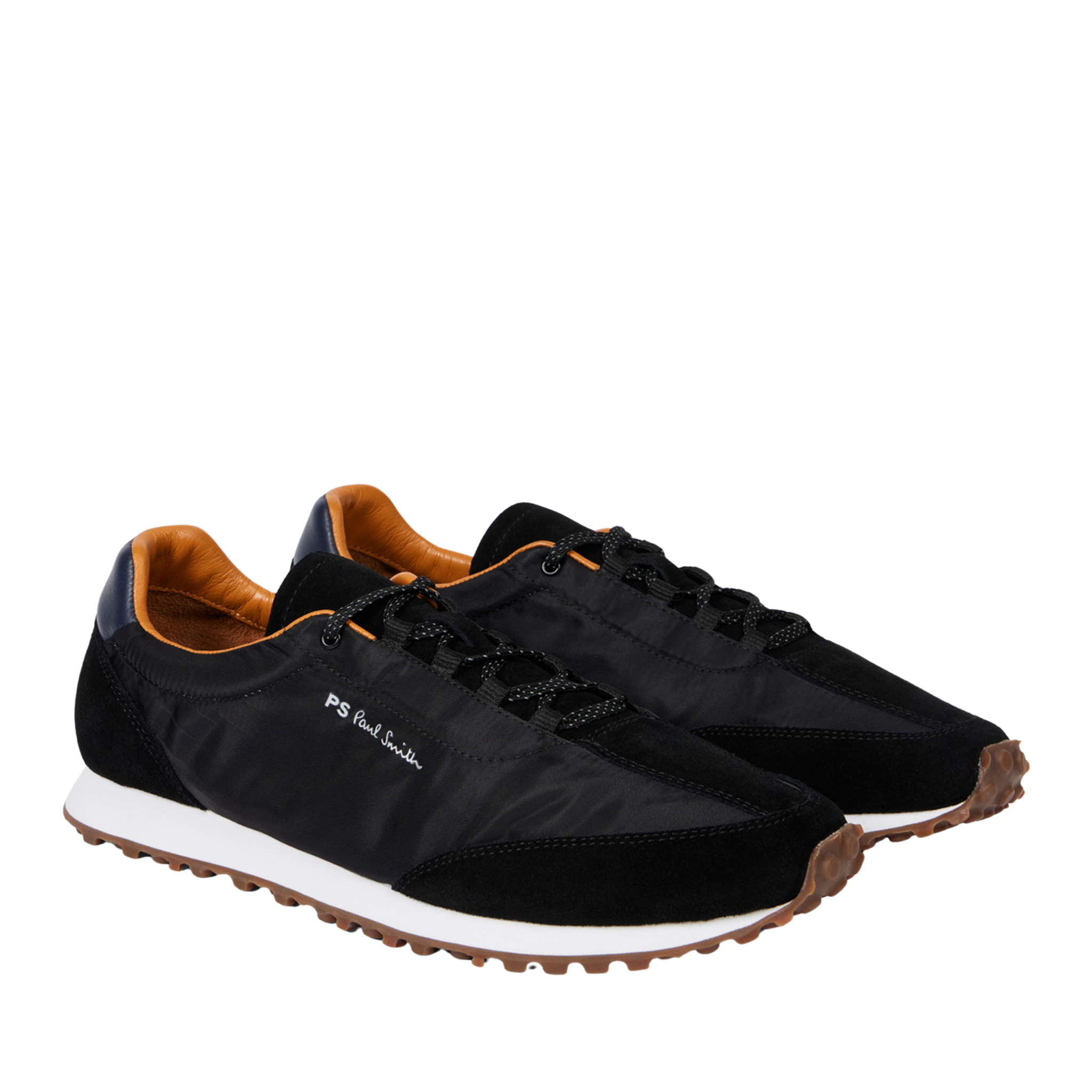 Mens Paul Smith Black Senso Nylon Mix Trainers