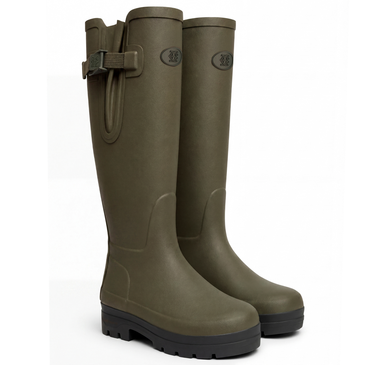 Womens Holland Cooper Hunter Green Farnley Wellington Boots