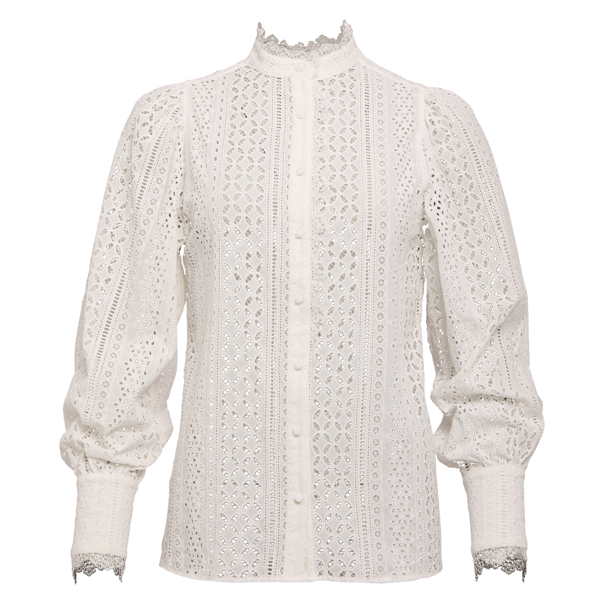 Womens Holland Cooper White Broderie Blouse