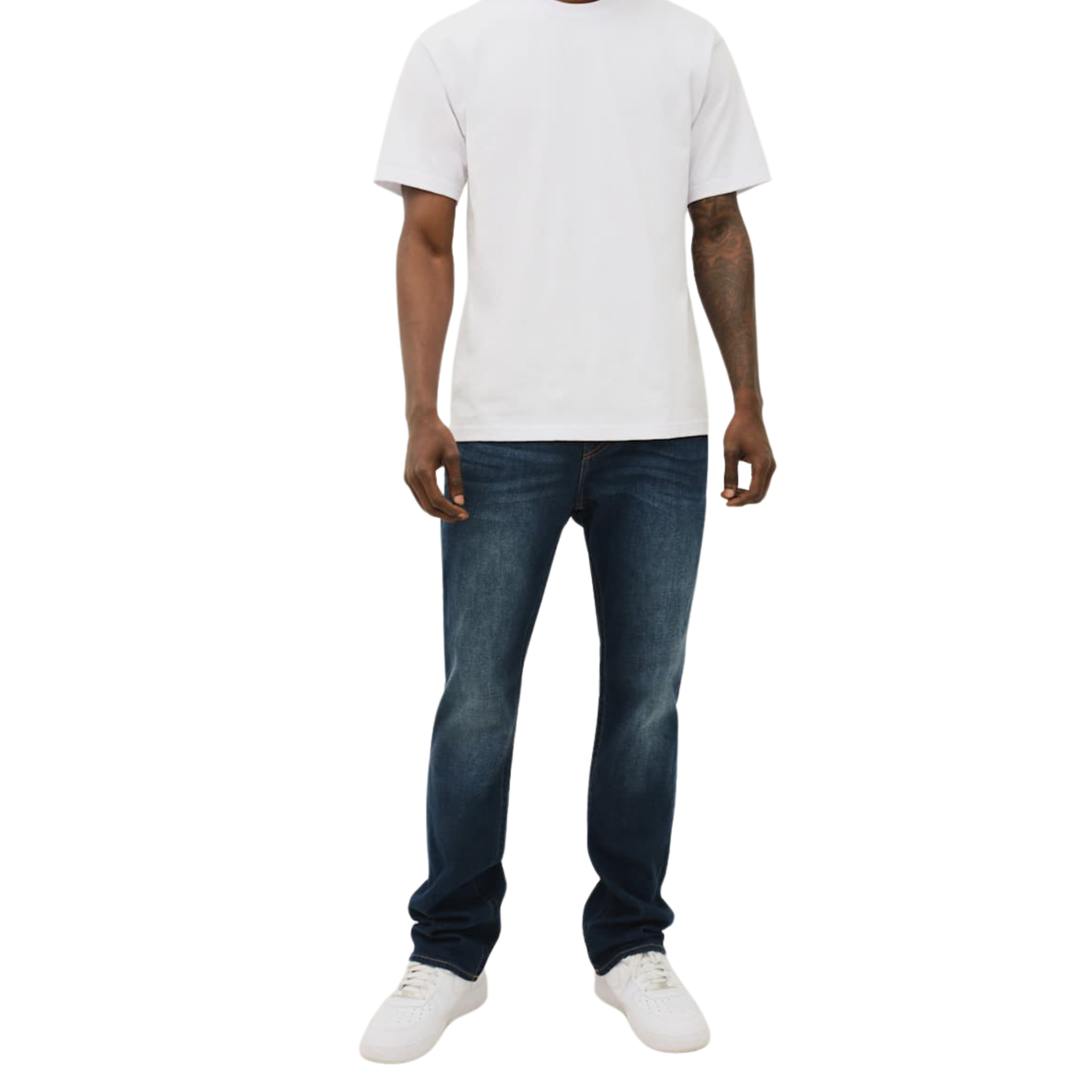 Mens True Religion Damon Dark Wash Ricky SN Flap Jeans