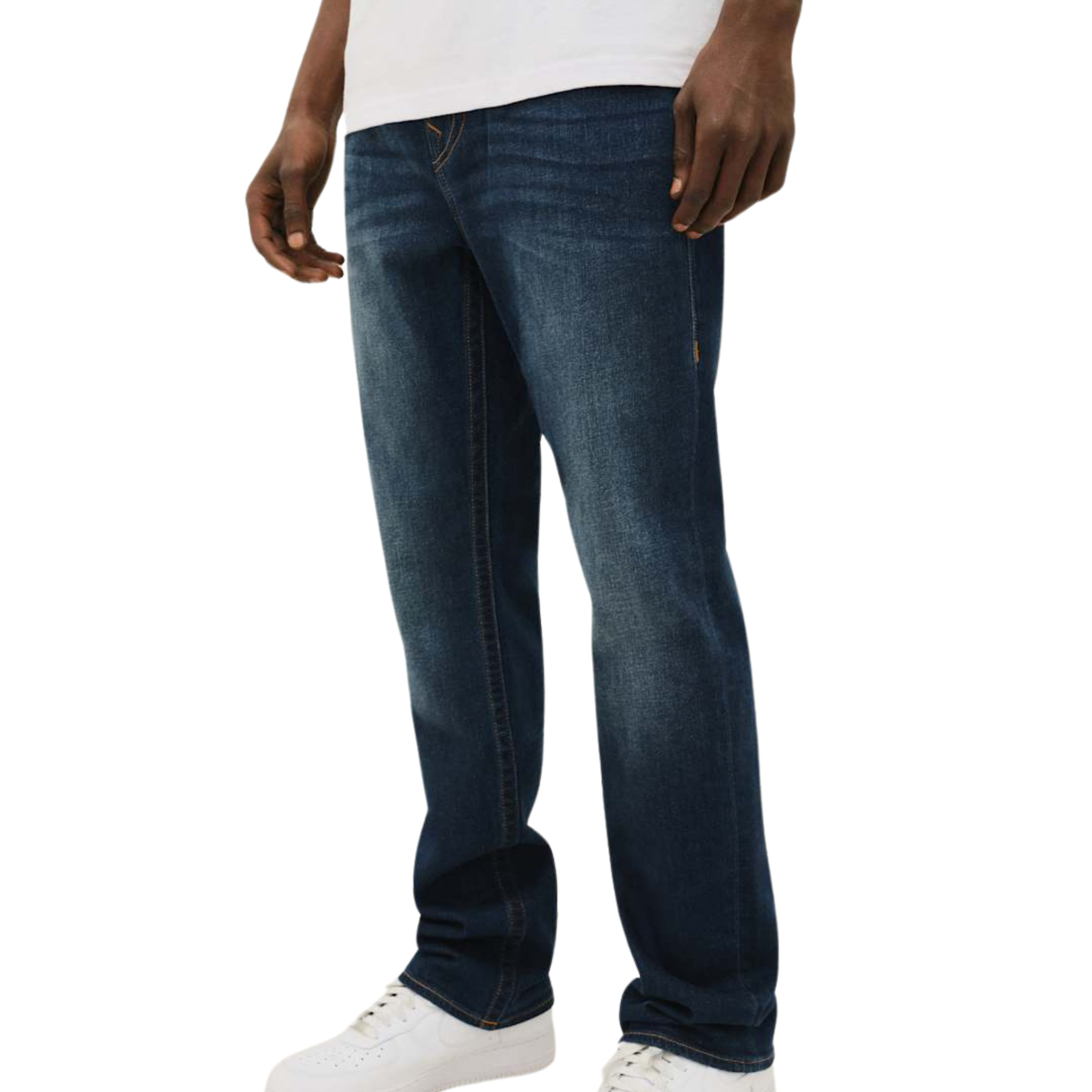 Mens True Religion Damon Dark Wash Ricky SN Flap Jeans