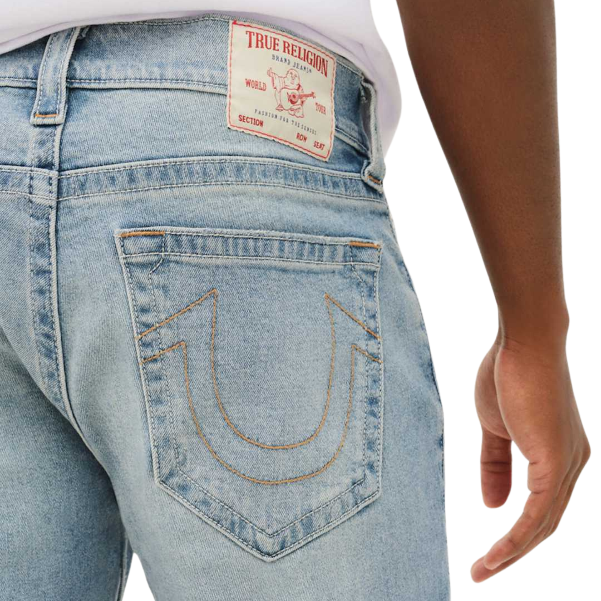 Mens True Religion Brilliant Medium Wash Rocco SN Jeans