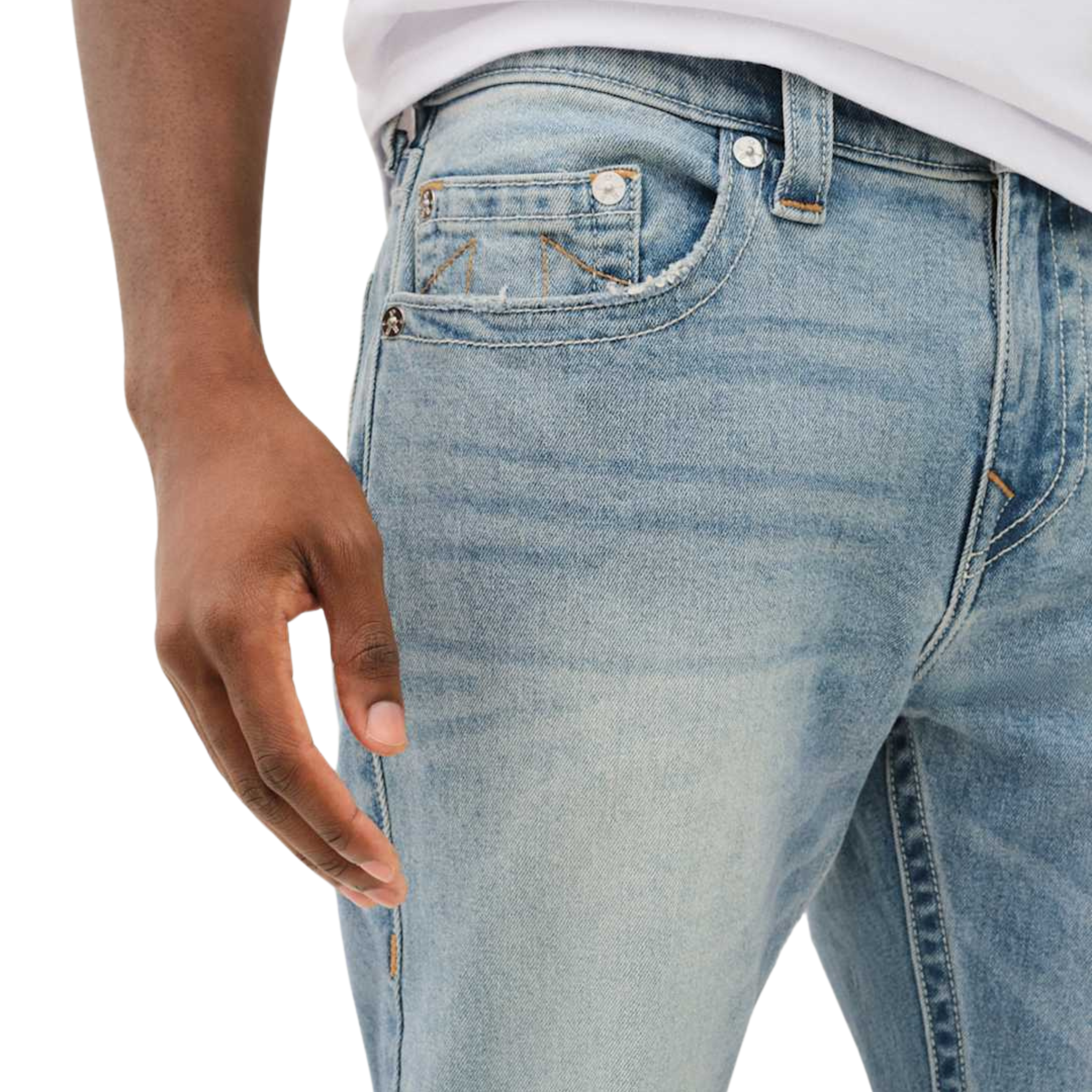 Mens True Religion Brilliant Medium Wash Rocco SN Jeans