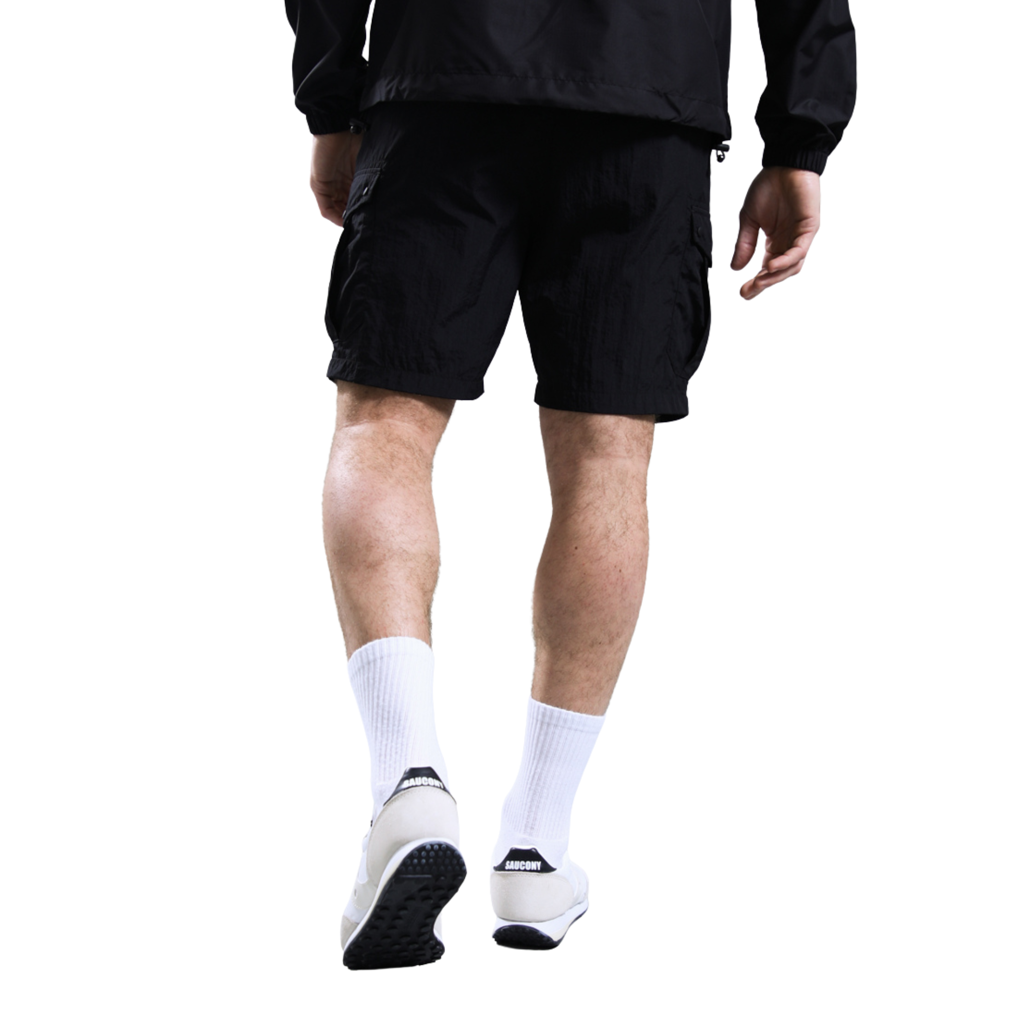 Mens Marshall Artist Black Newport Cargo Shorts