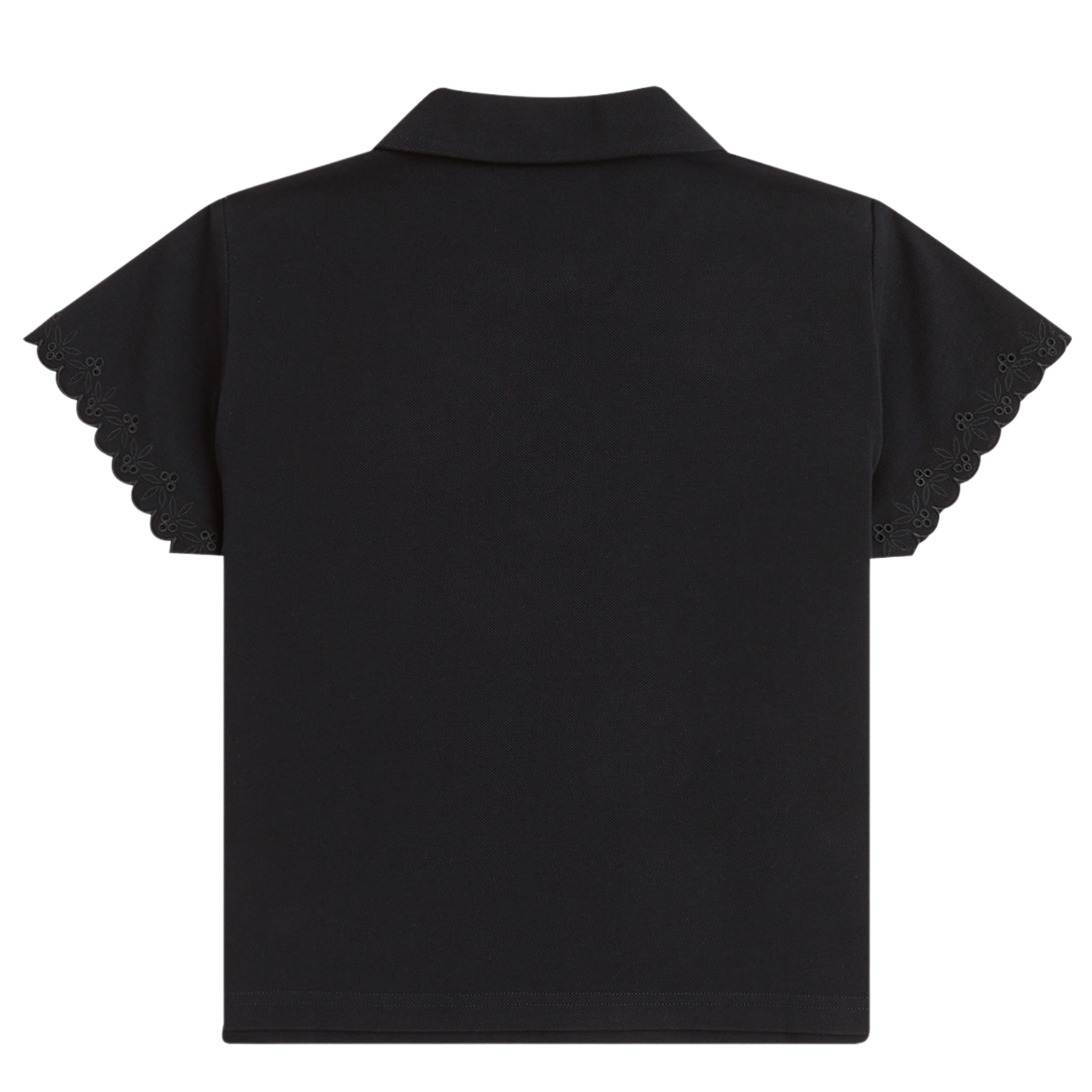 Womens Fred Perry x AW Black Embroidered Detail S/s Polo Shirt