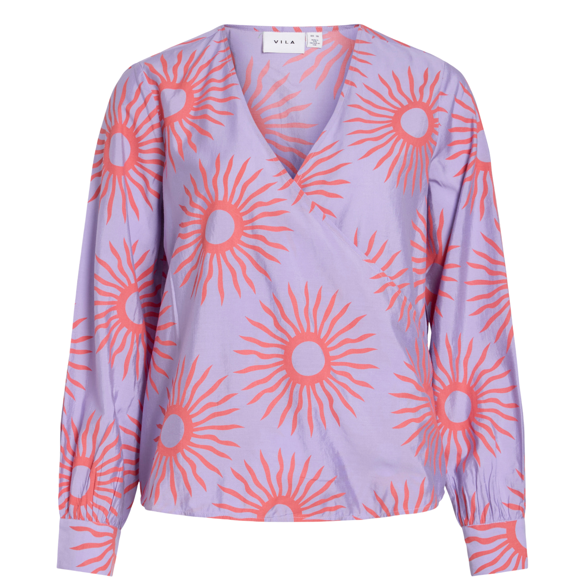 Womens Vila Violet Tulip Viboa Blouse