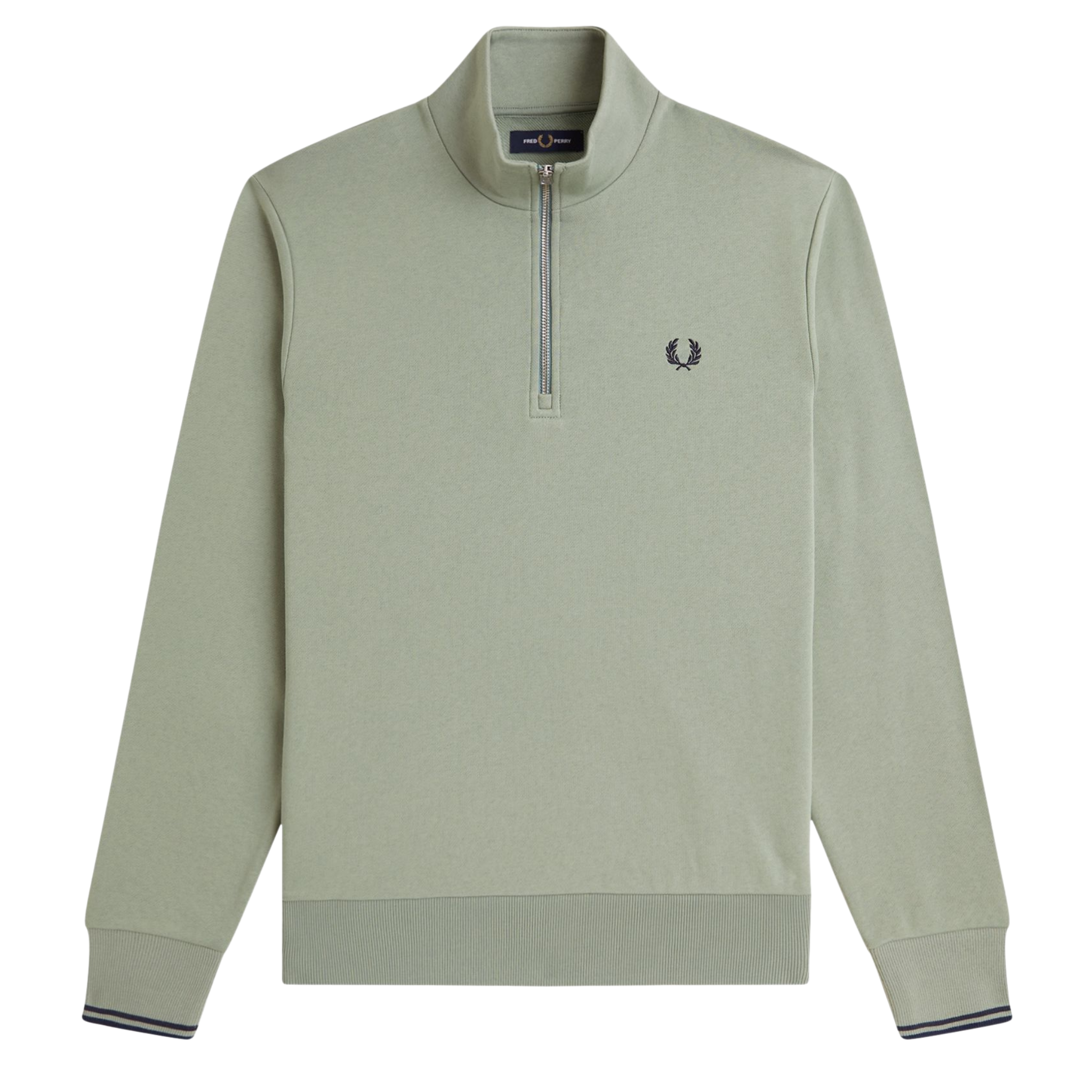 Mens Fred Perry Bayleaf Half Zip Sweatshirt