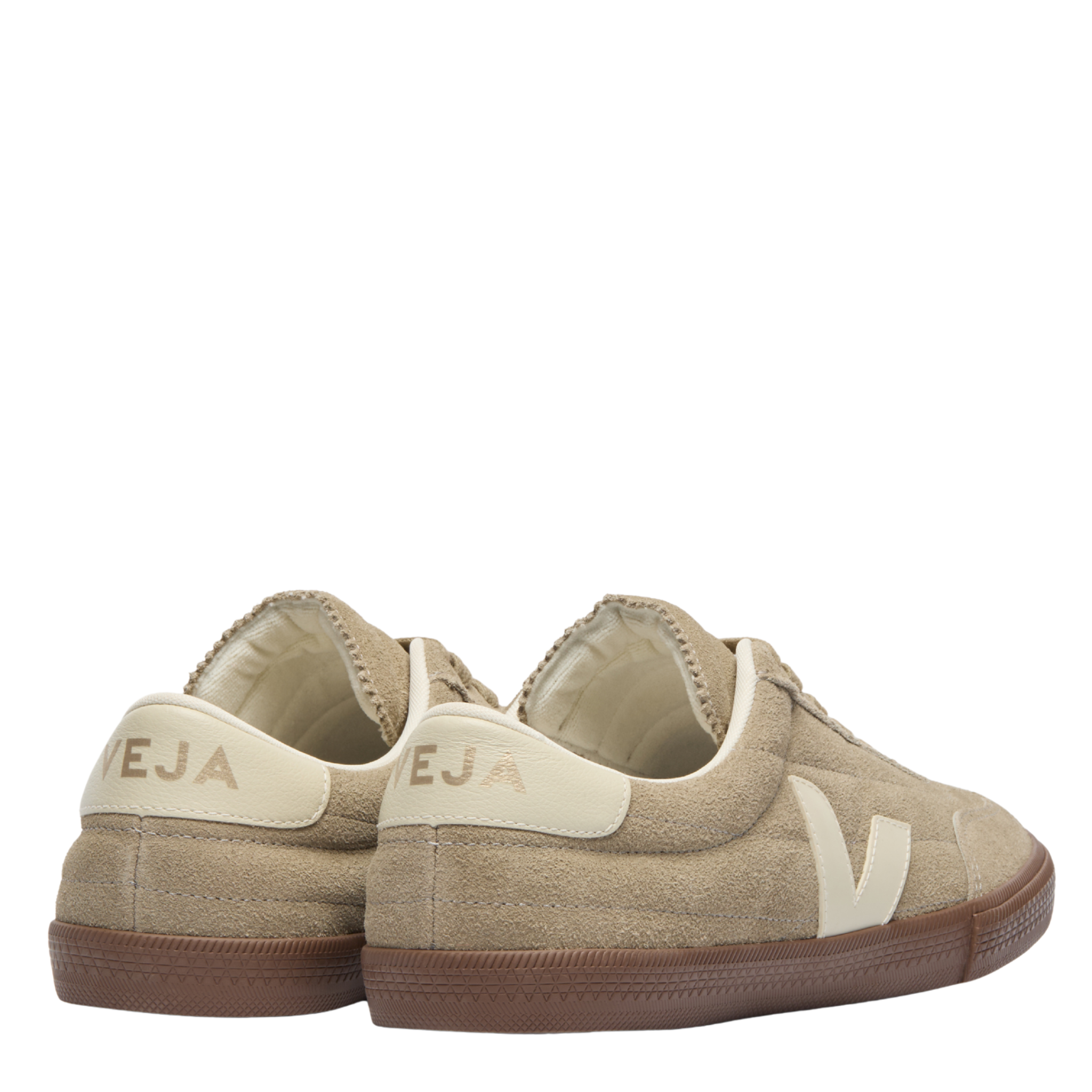 Womens VEJA Taupe/Pierre/Bark Panenka Suede Trainers