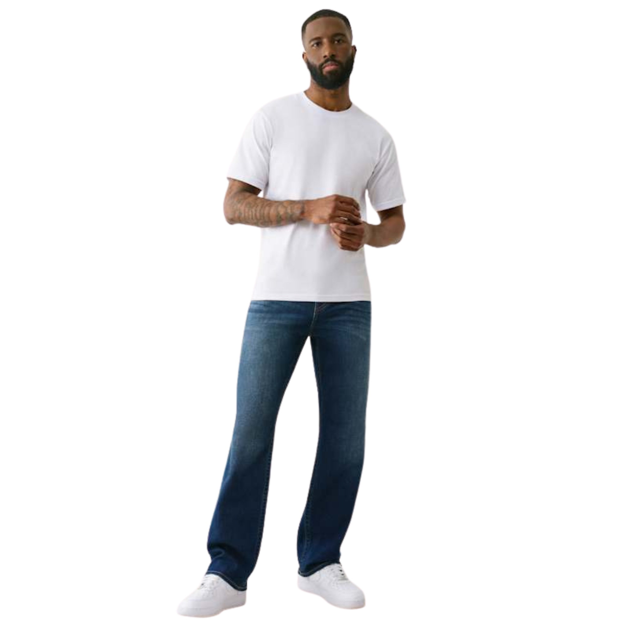 Mens True Religion Damon Dark Wash Bobby SN NF Baggy Jeans