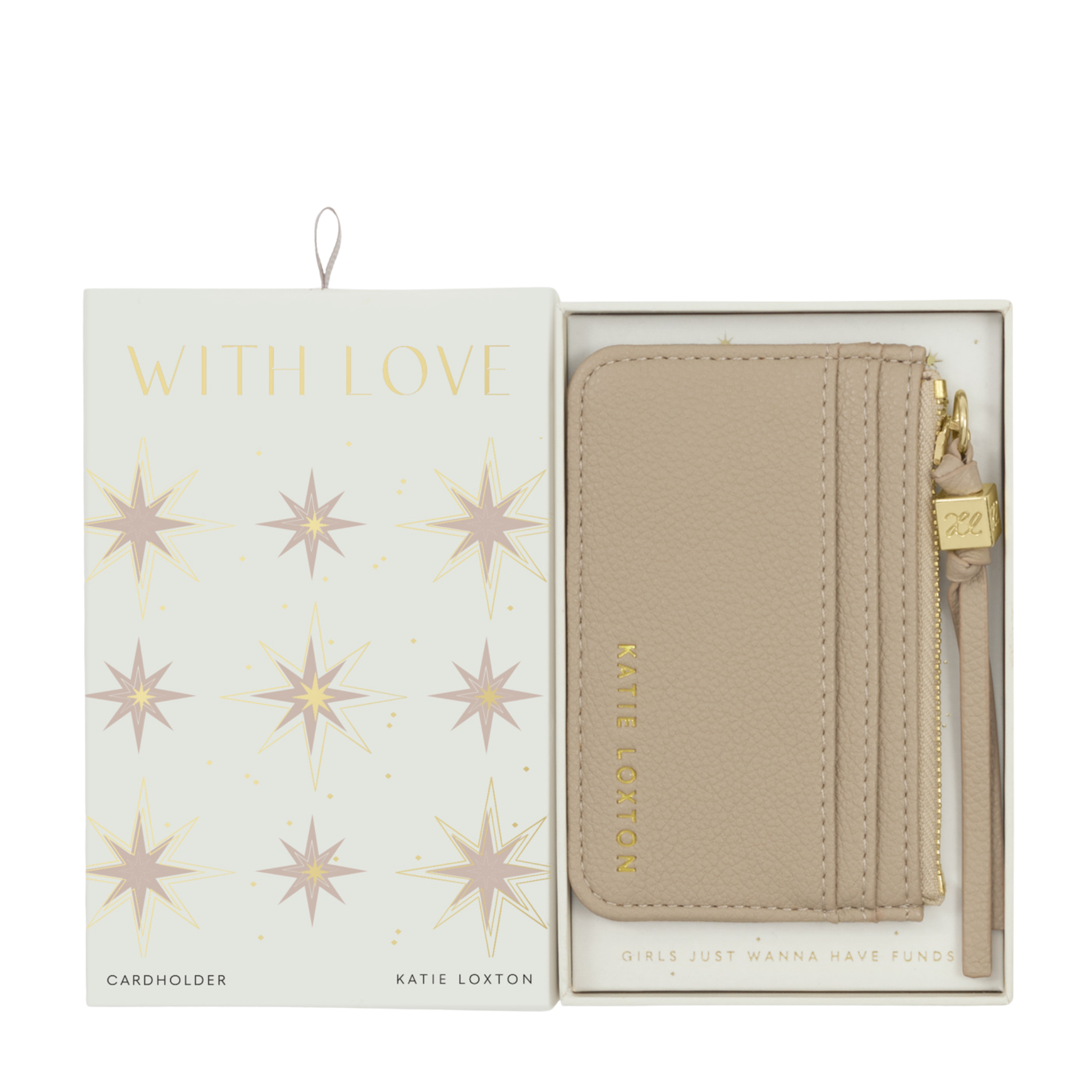 Womens Katie Loxton Light Taupe Gift Boxed Coin & Cardholder