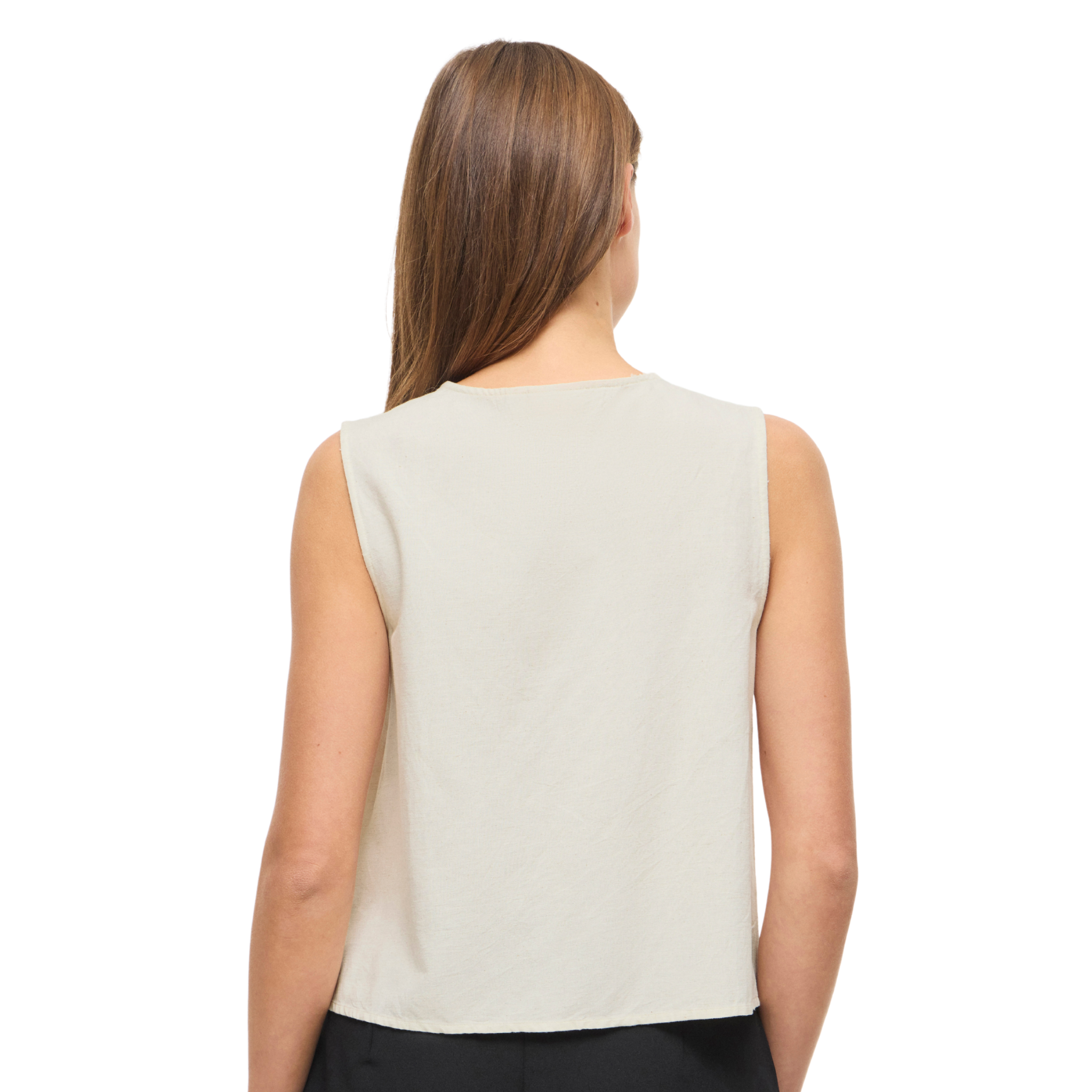 Womens Vila Super Light Natural Vipolli Vest Top