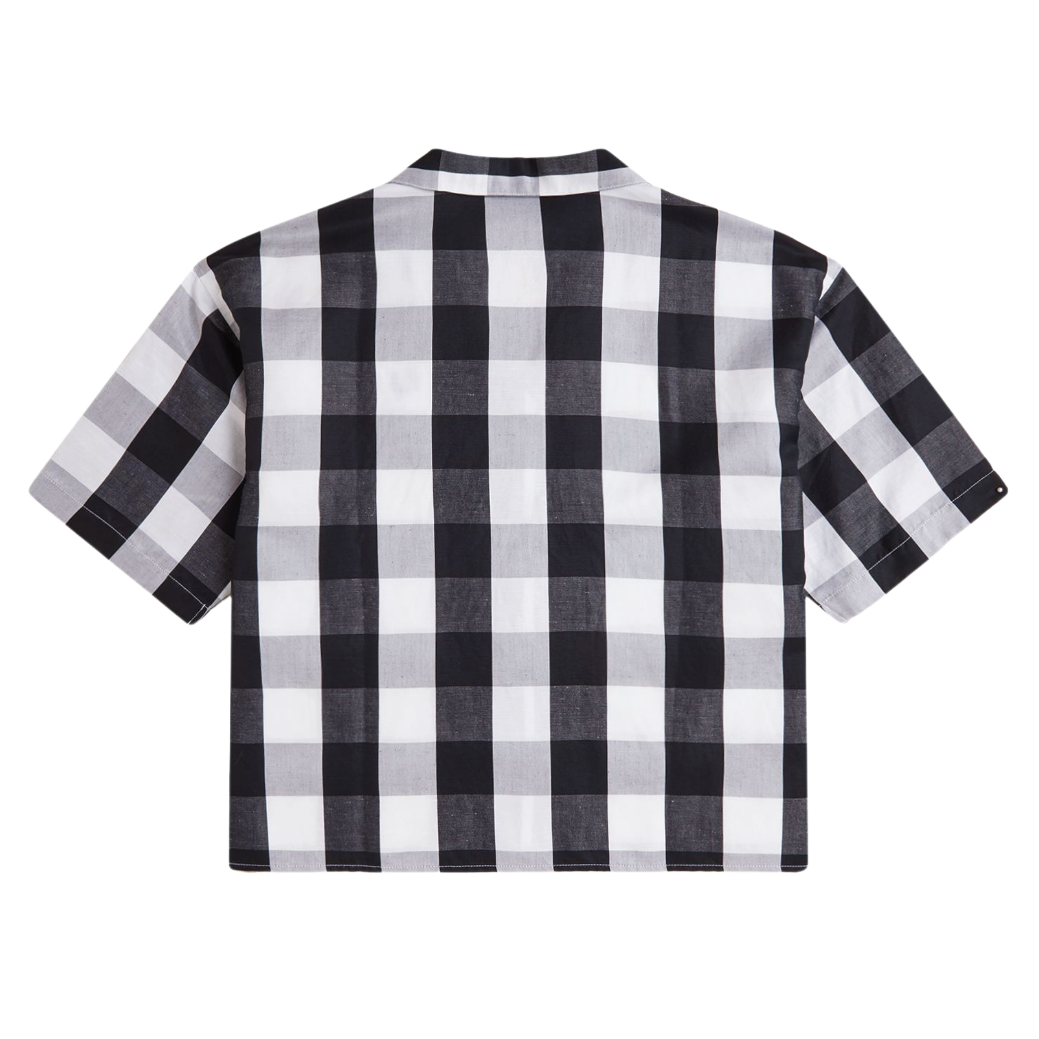 Womens Fred Perry White Monochrome Check S/s Shirt