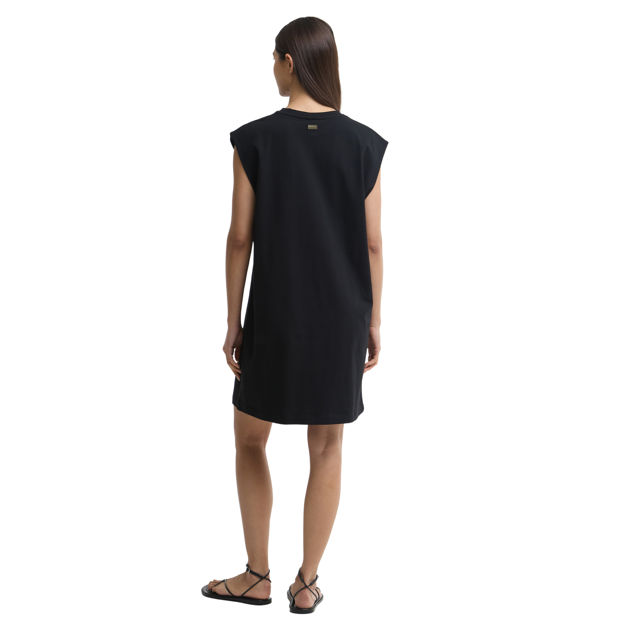 Womens Barbour International Black Niamh Mini Jersey Dress