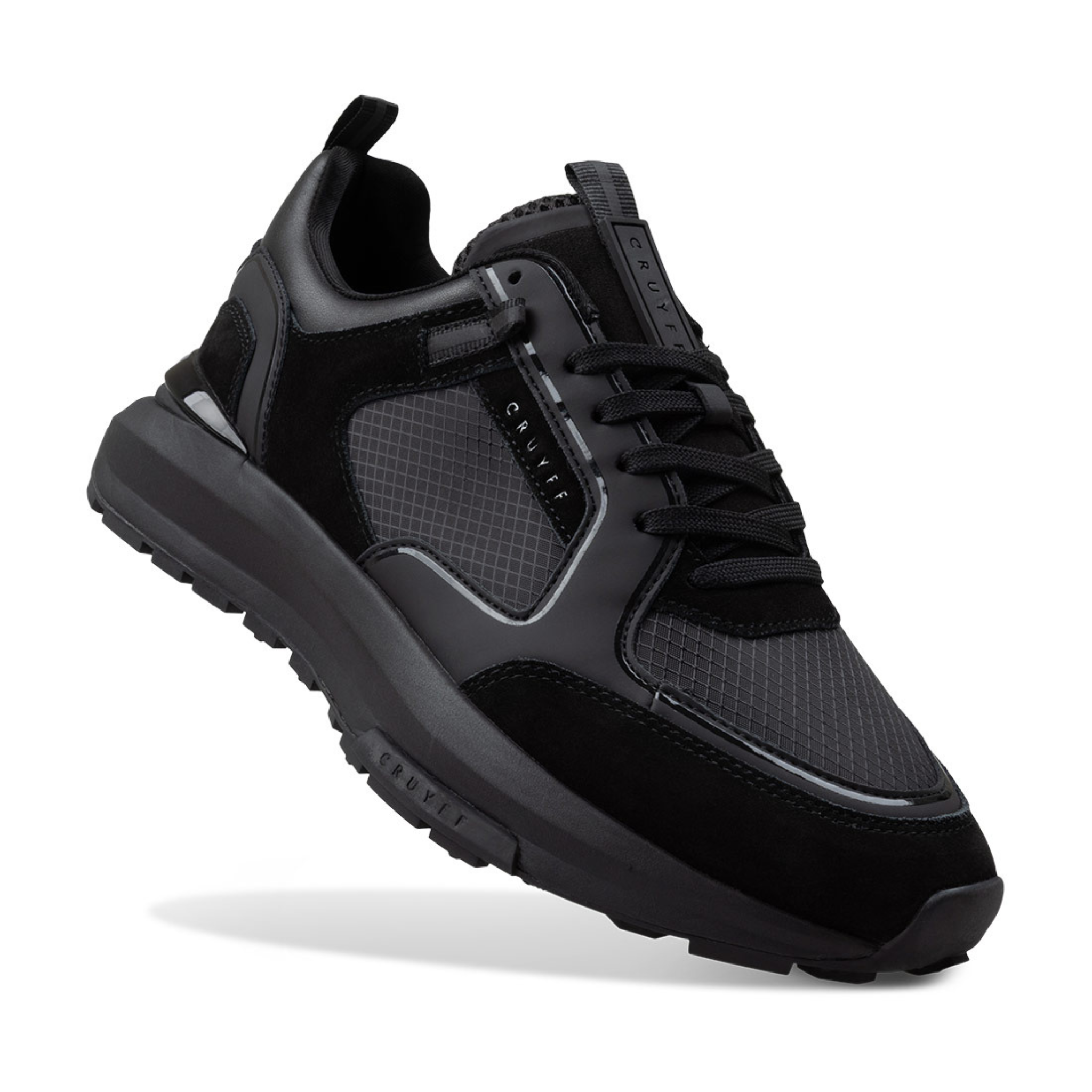 Mens Cruyff Black Rayado Trainers