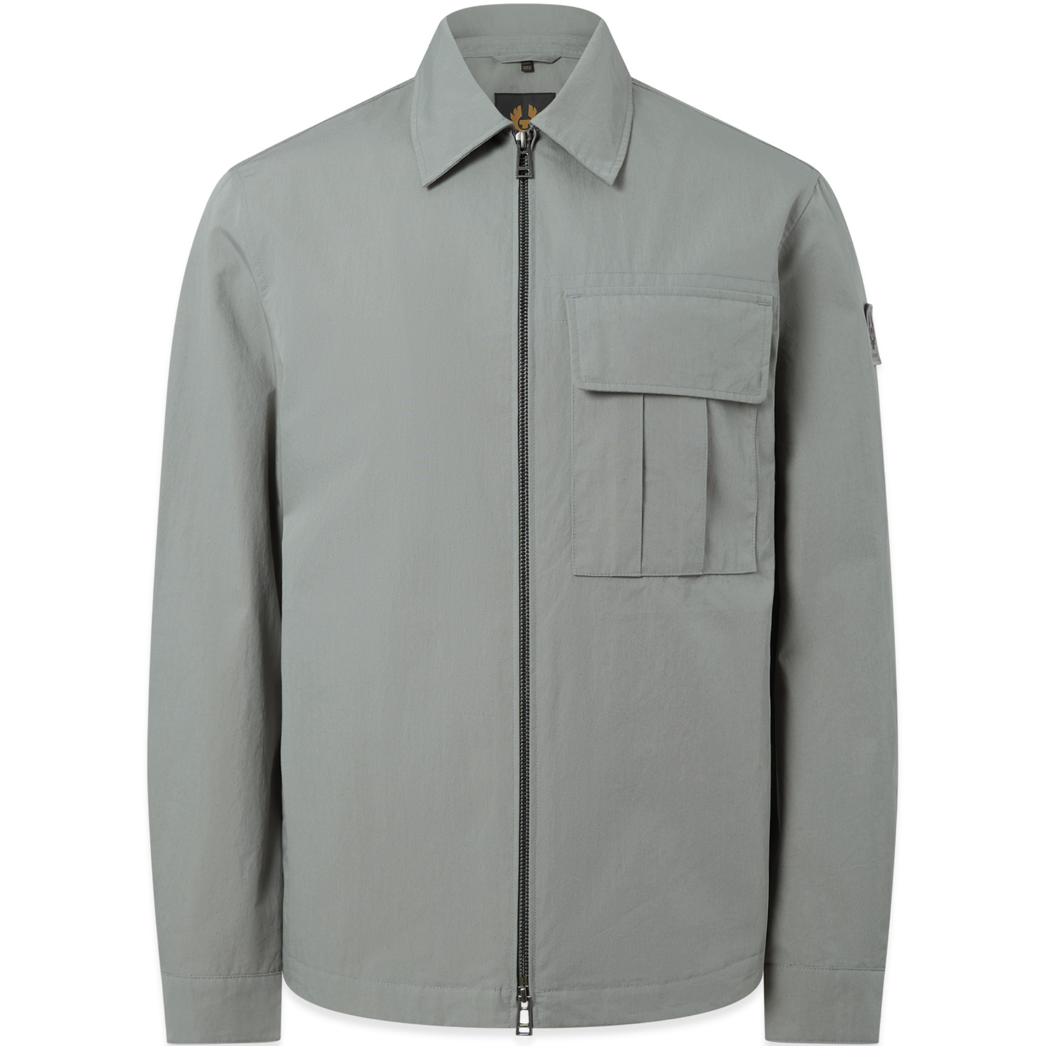 Mens Belstaff Atlantic Grey Cargo Overshirt