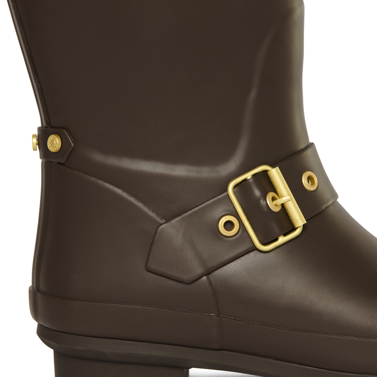 Womens Holland Cooper Chocolate Gold Sherpa Lined Regency Wellies