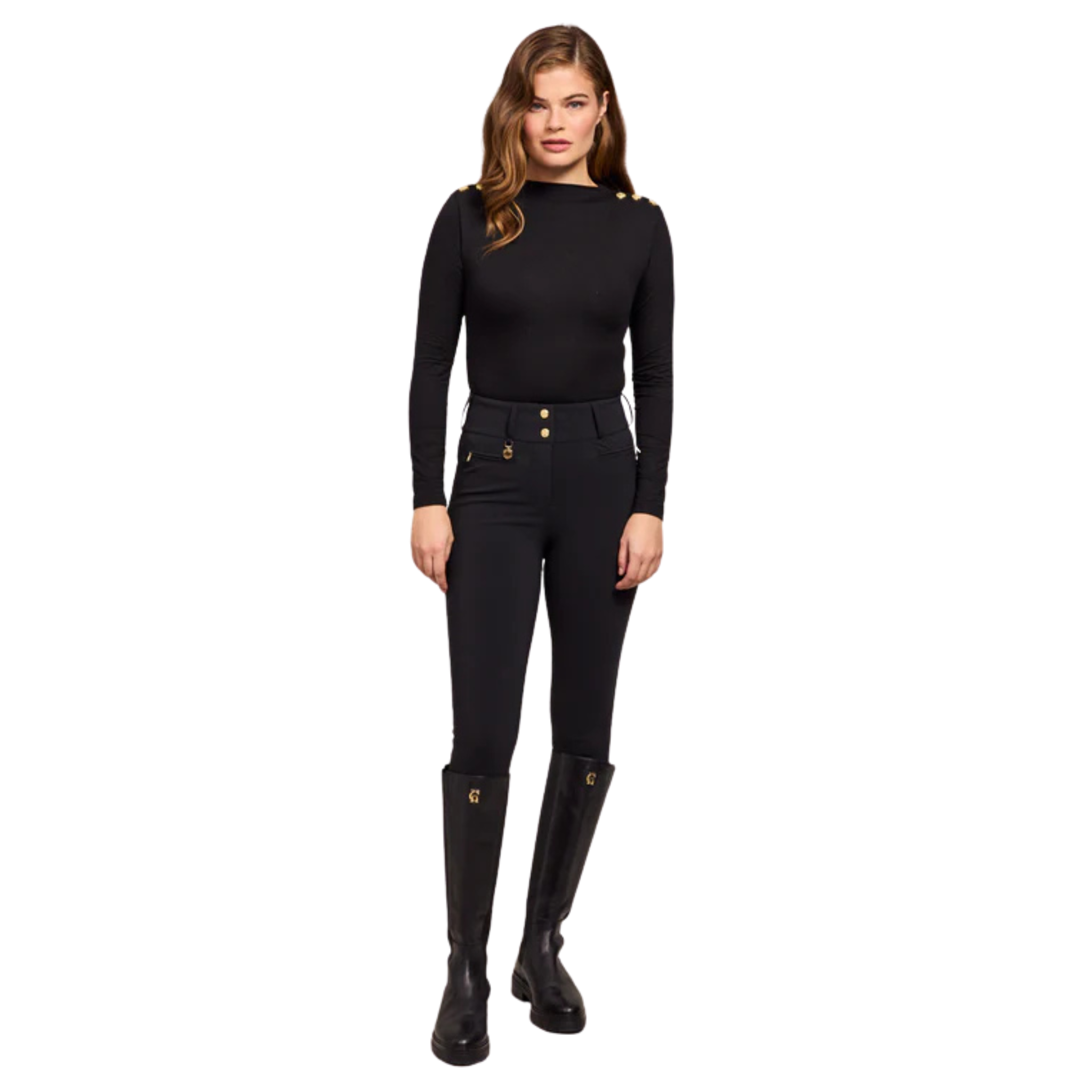 Womens Holland Cooper Black Contour Trousers