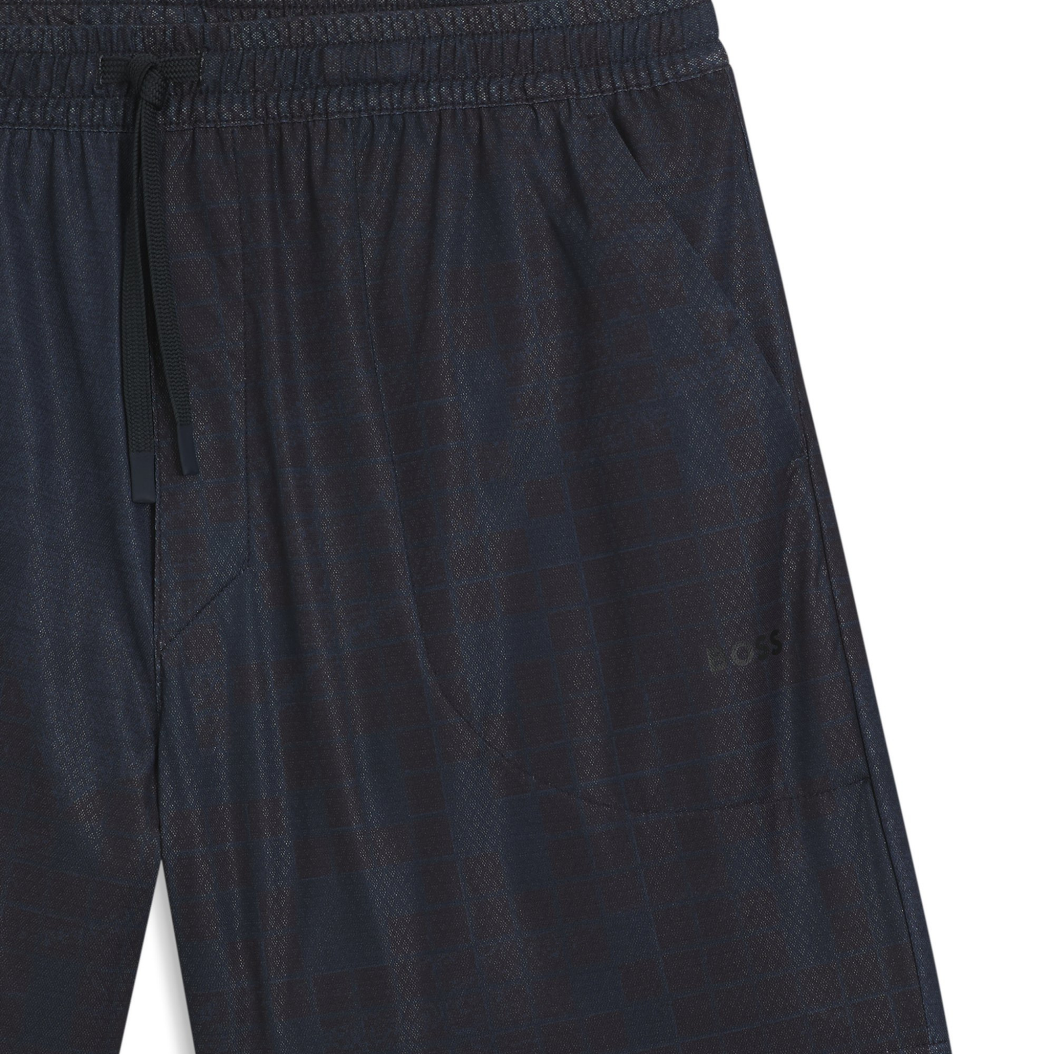 Mens BOSS Dark Blue SH_Jump Sweat Shorts