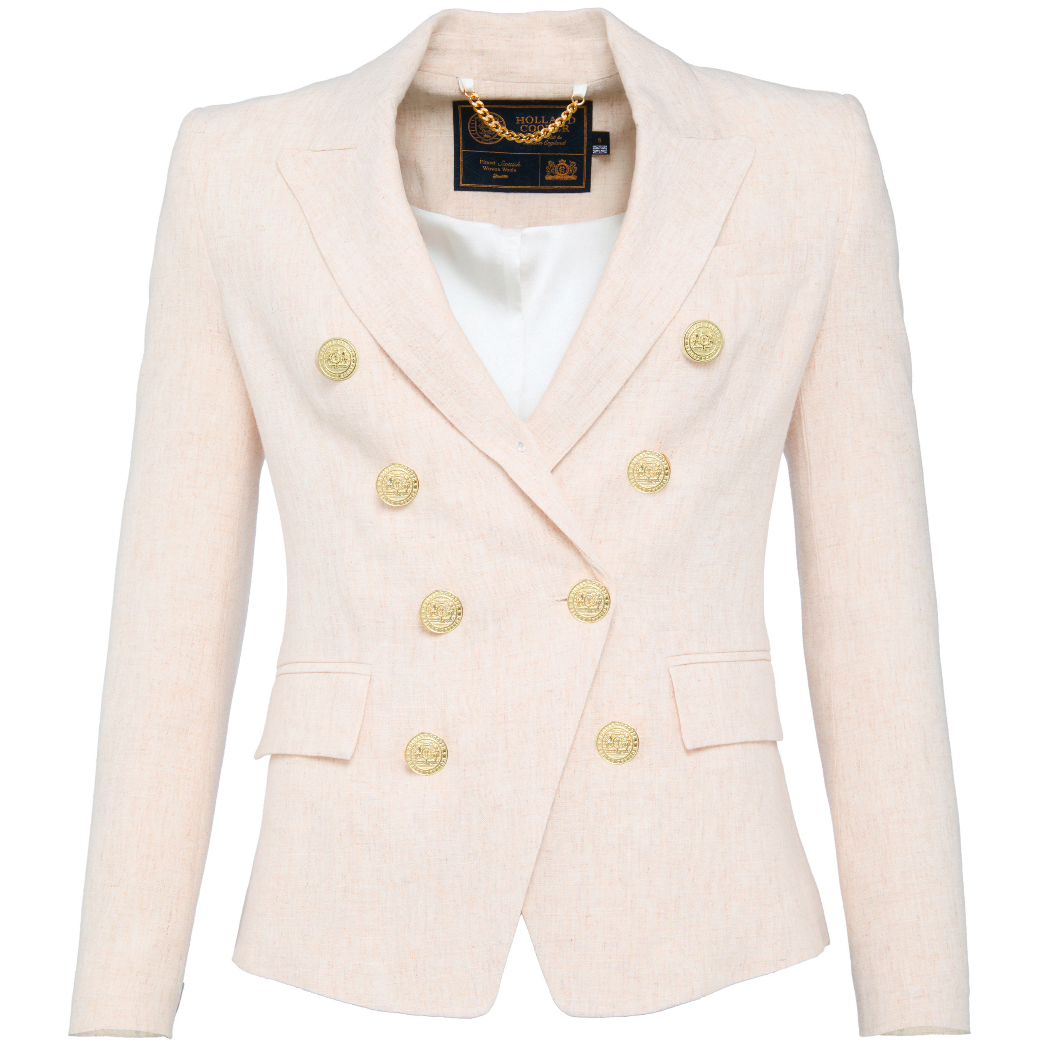 Womens Holland Cooper Natural Linen Knightsbridge Blazer