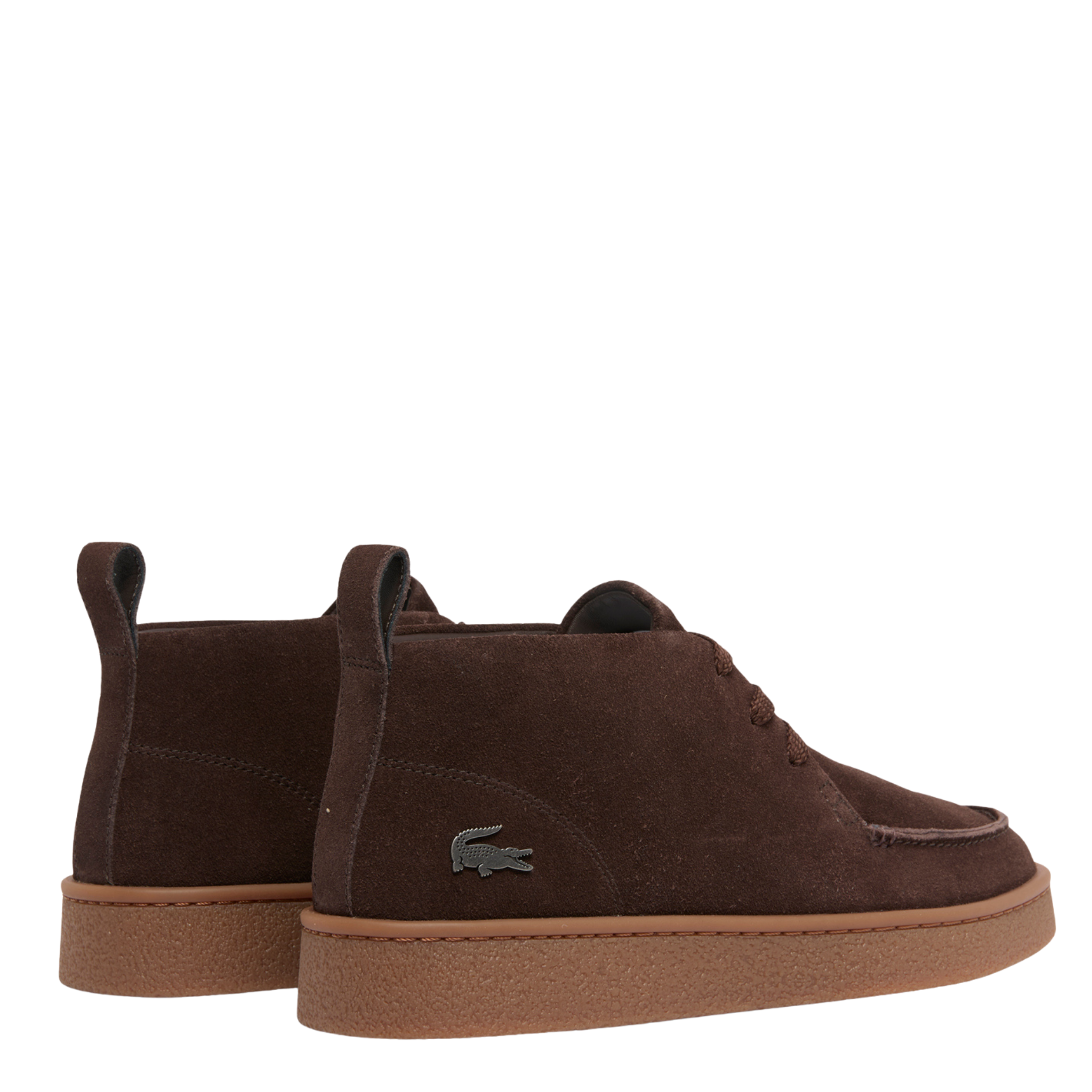 Mens Lacoste Dark Brown/Gum Baseshot Chukka Boots