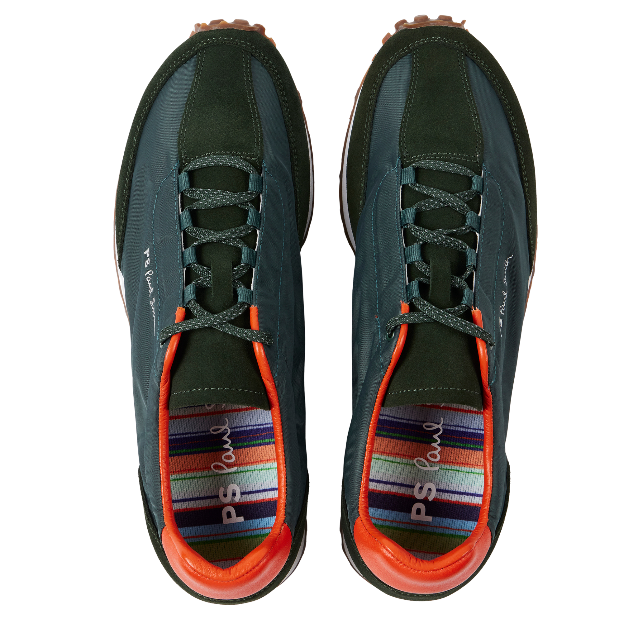 Mens Paul Smith Khaki Senso Nylon Mix Trainers