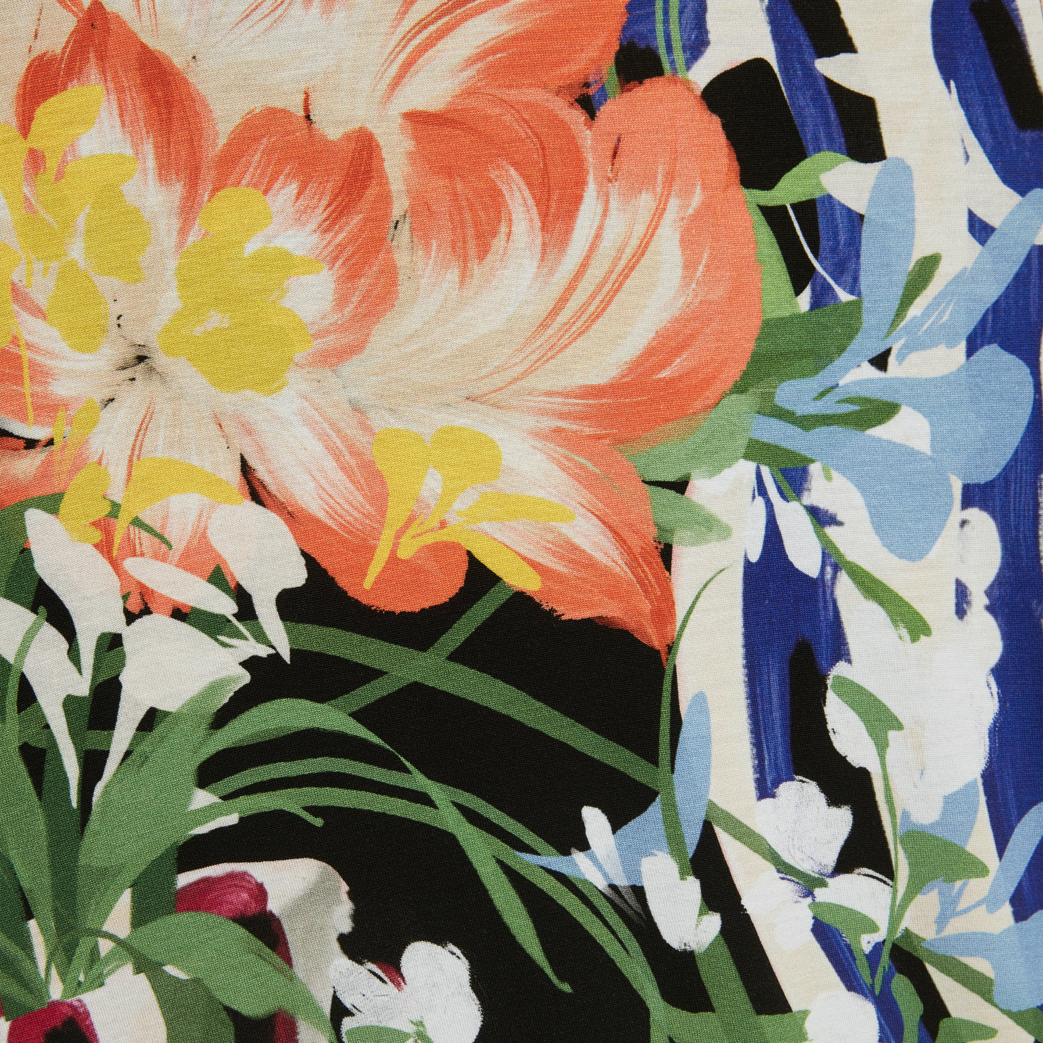 Womens Ted Baker Black Calthie Printed Fitted S/s T Shirt