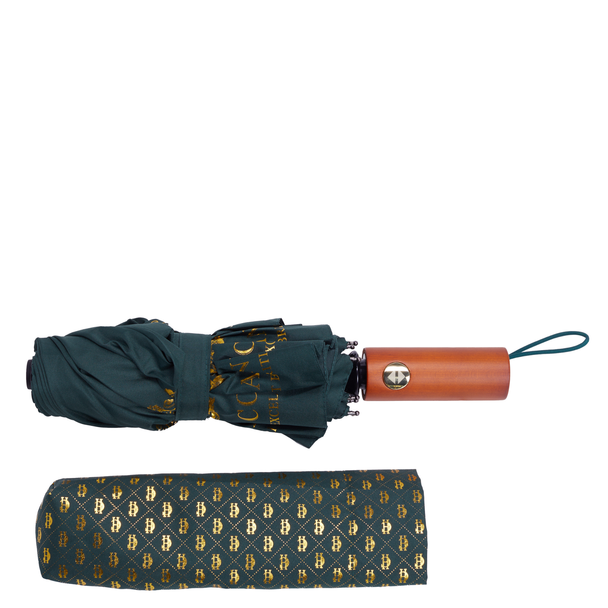 Womens Holland Cooper Green Mini HC Umbrella