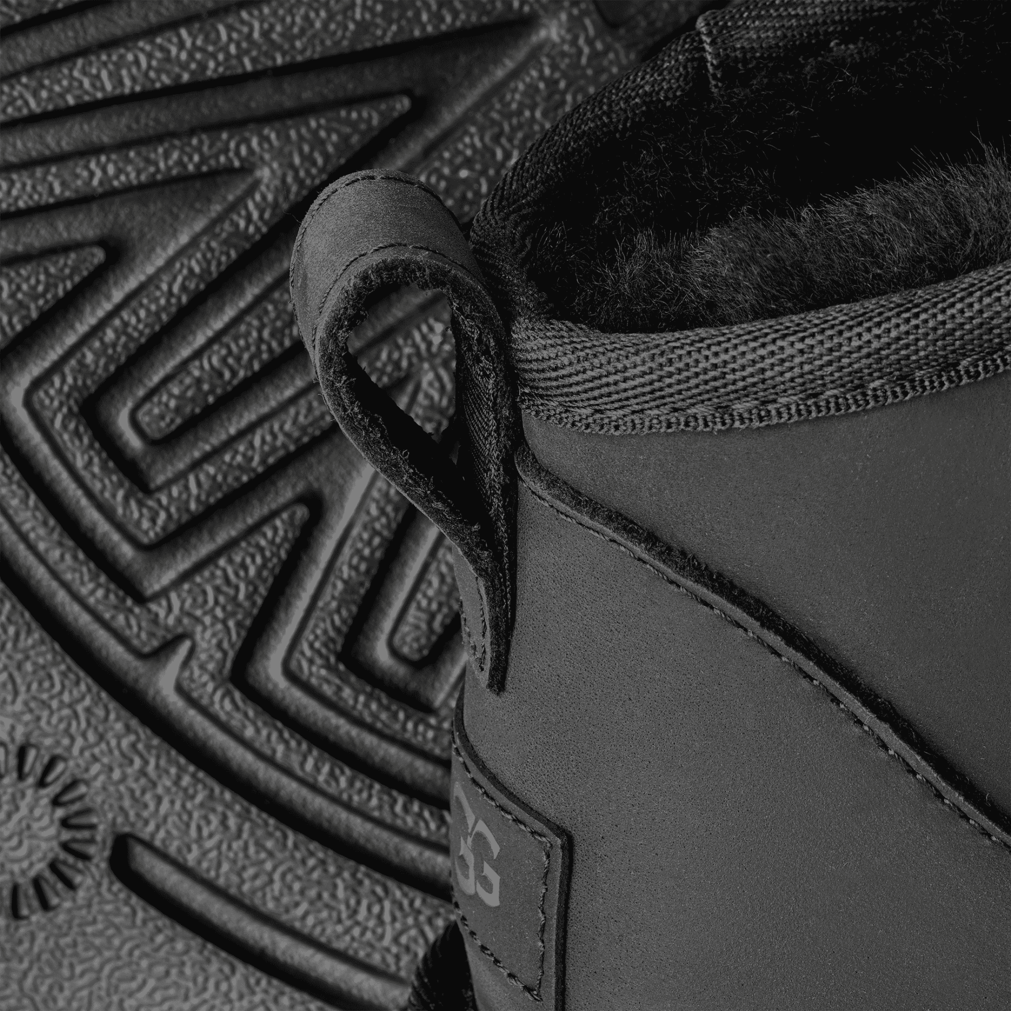 Womens UGG Black Classic Ultra Mini Leather Boots