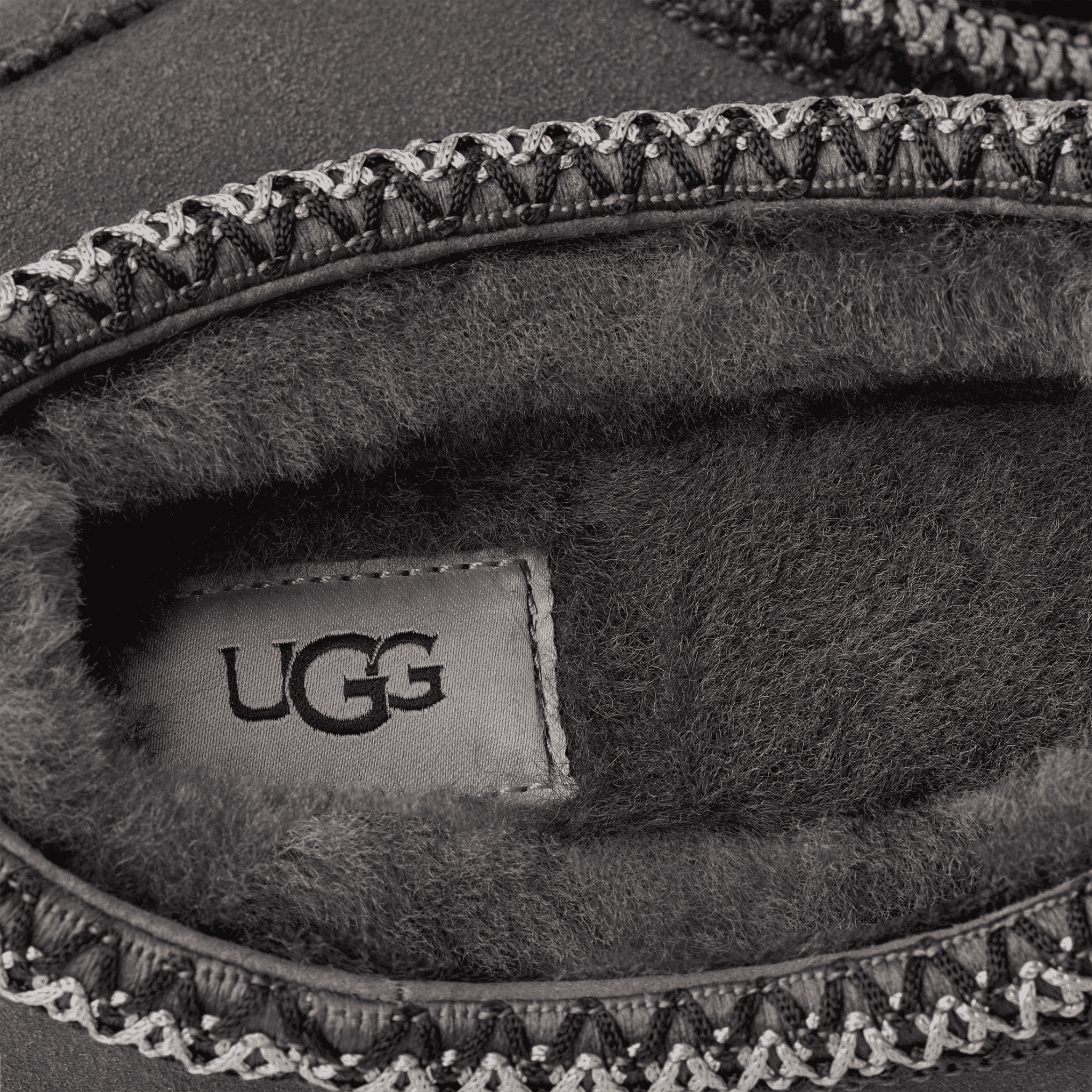 Mens UGG Dark Grey Tasman II Slippers
