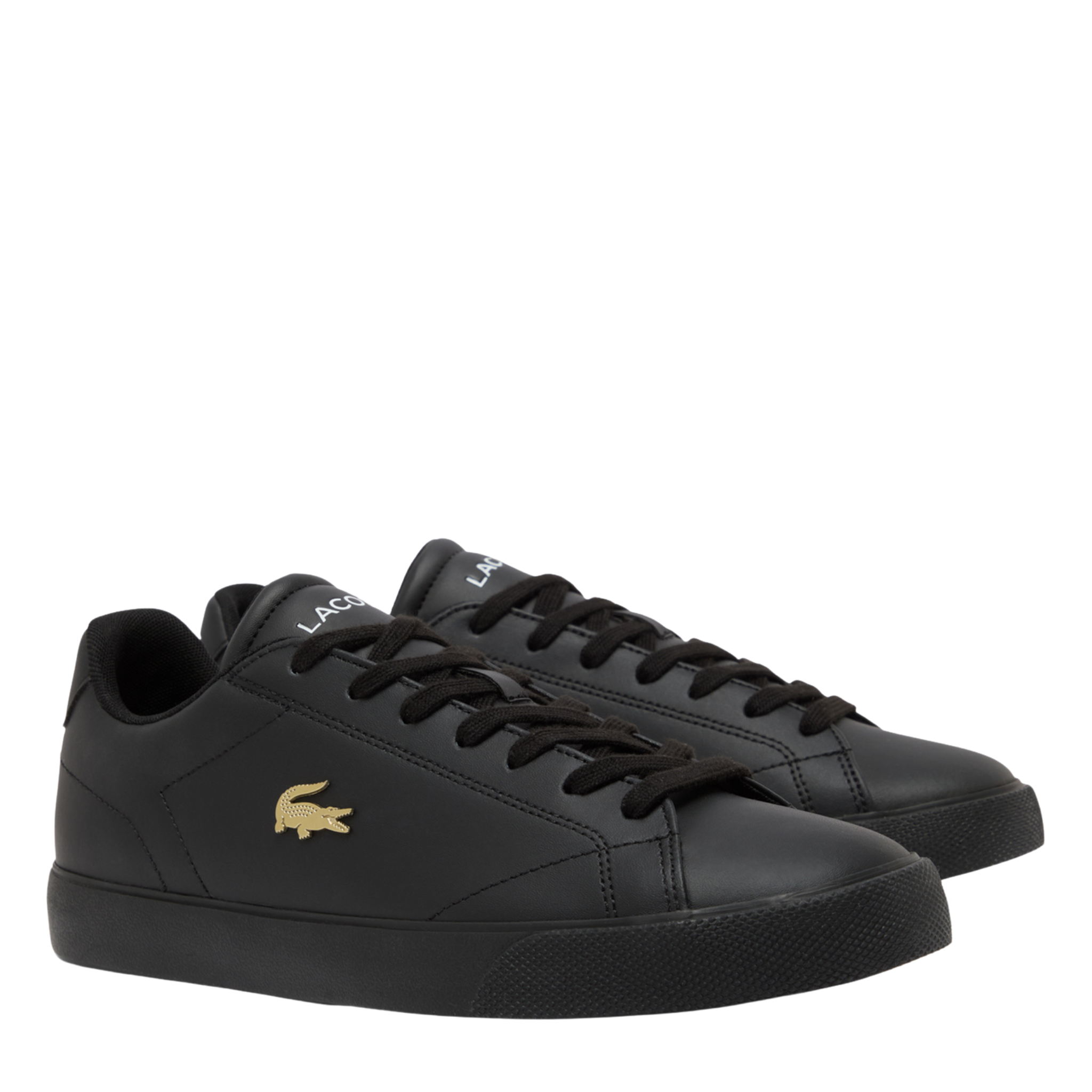 Mens Lacoste Black/Black Lerond Set Trainers