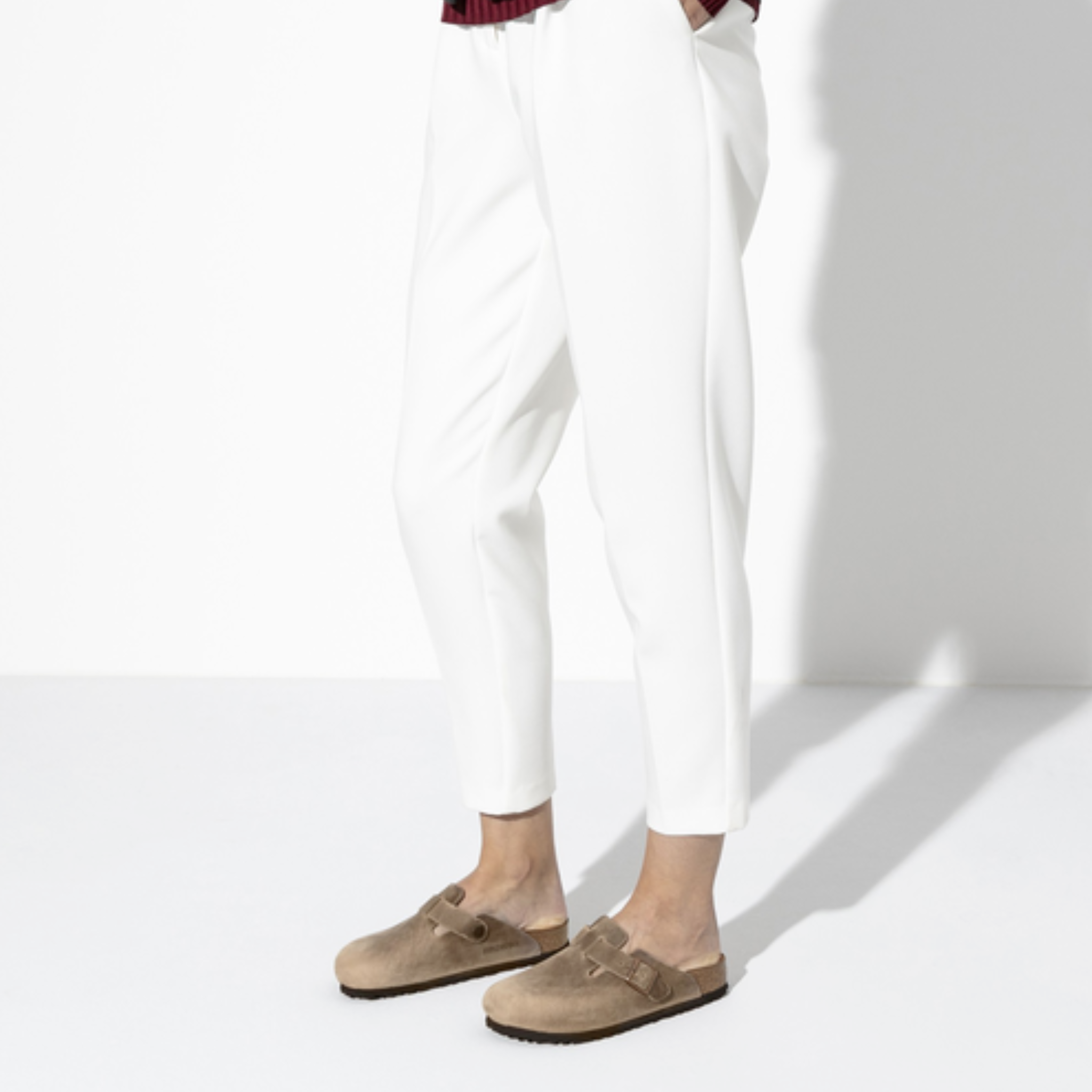 Mens Birkenstock Tabacco Brown Boston Waxy Leather Clogs