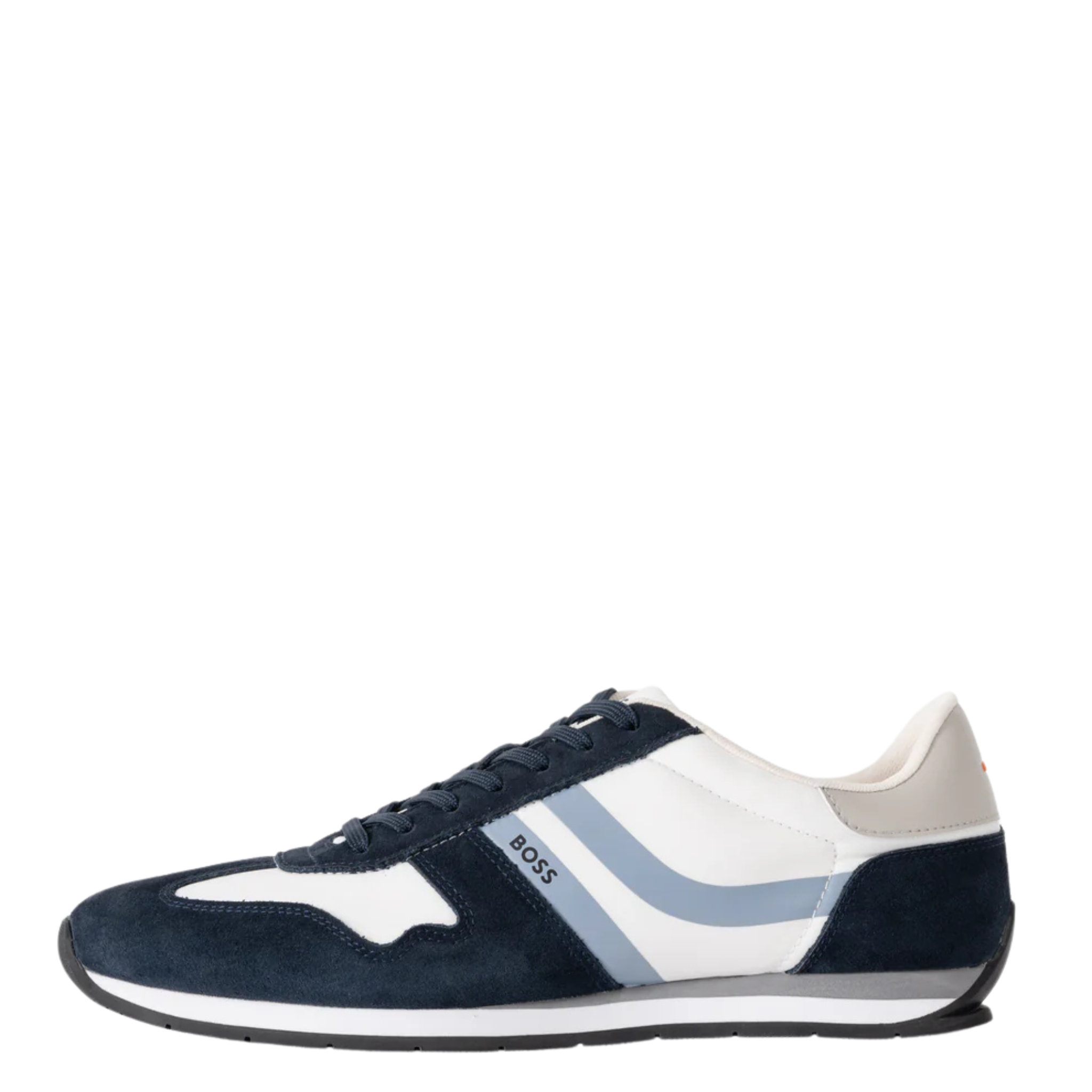 Mens BOSS Open Blue Levon_Runn Trainers