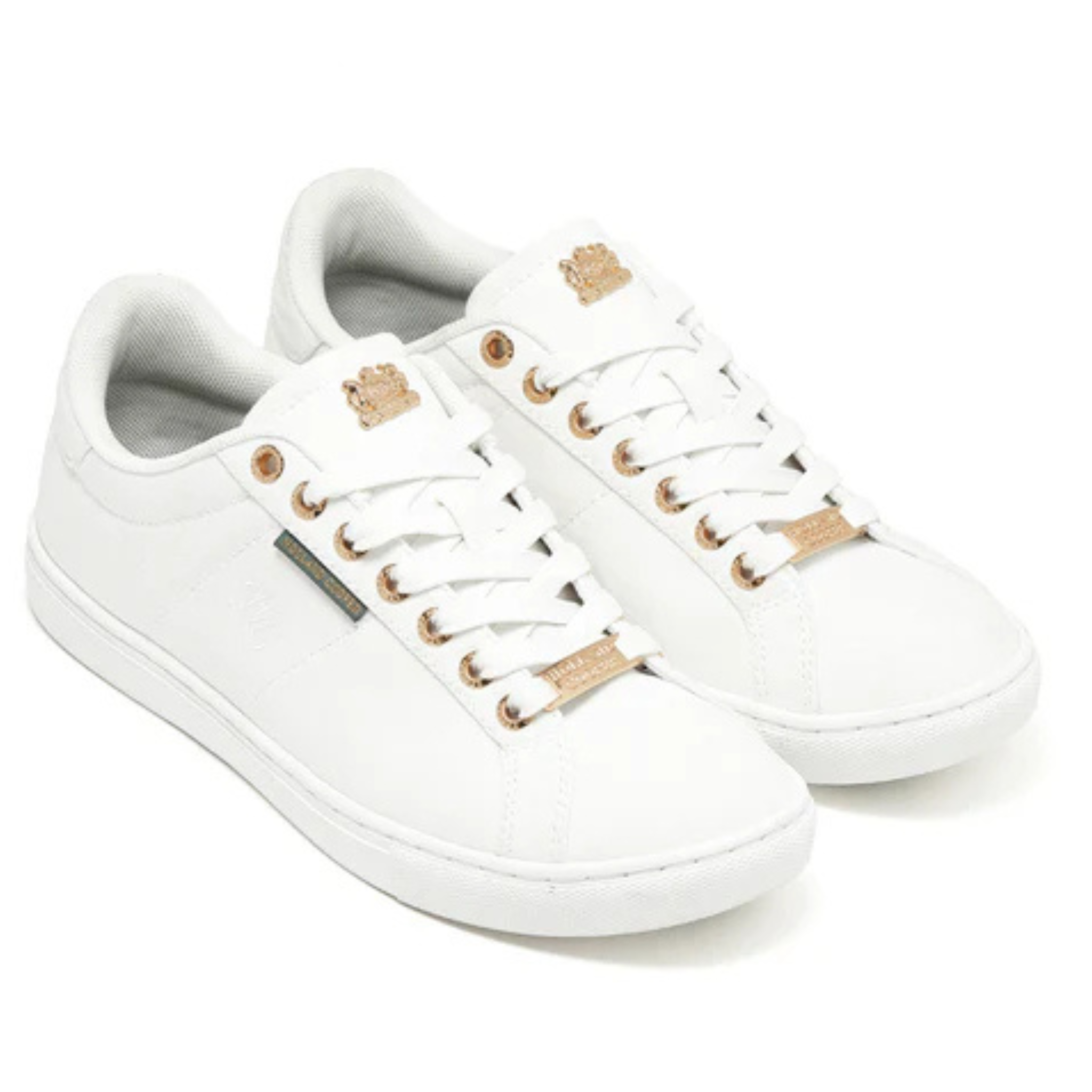 Womens Holland Cooper White Chelsea Court Trainers