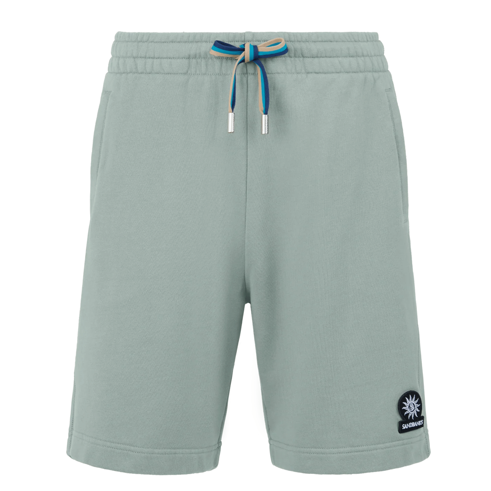 Mens Sandbanks Sage Badge Logo Sweat Shorts