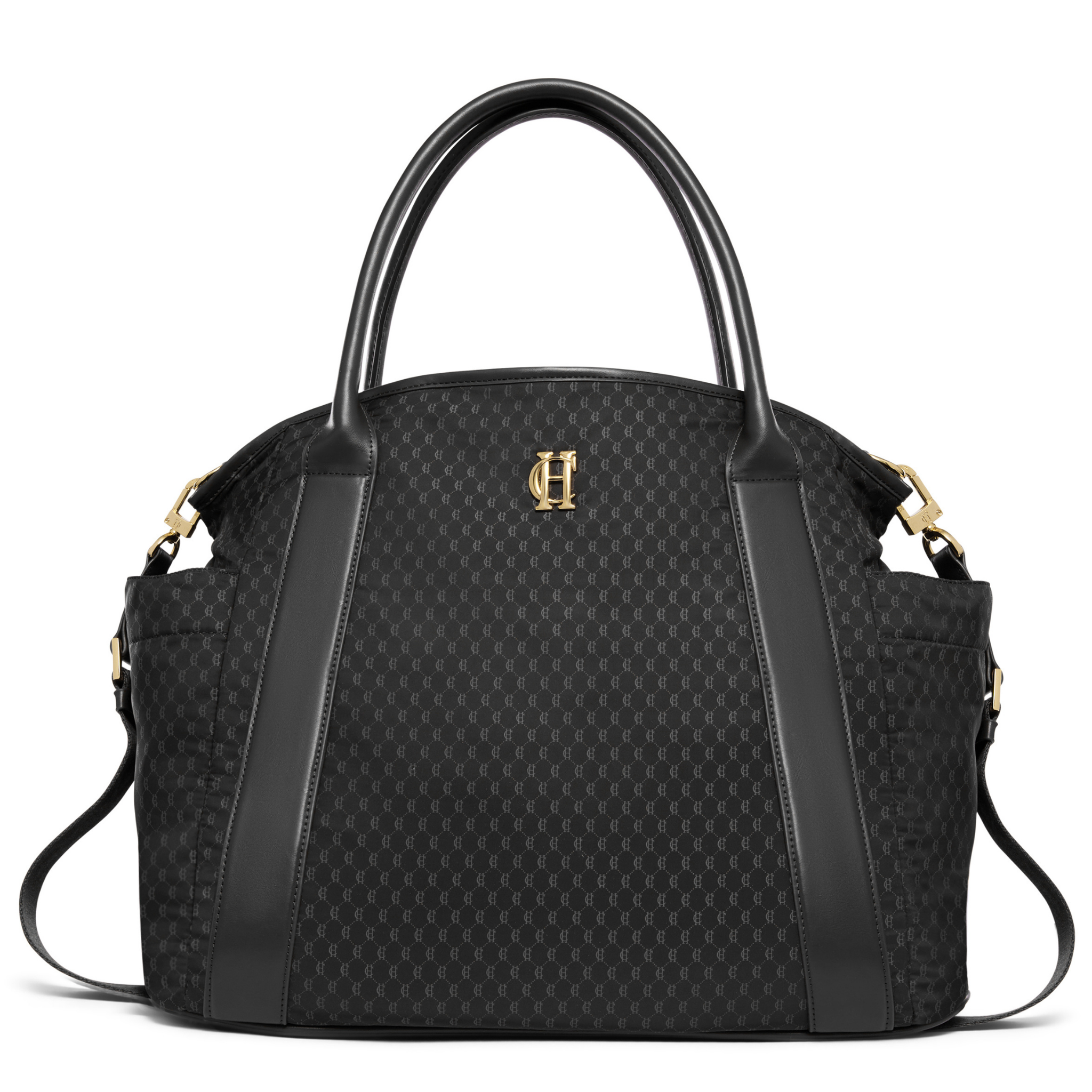 Womens Holland Cooper Black Monogram Cheltenham Tote Bag