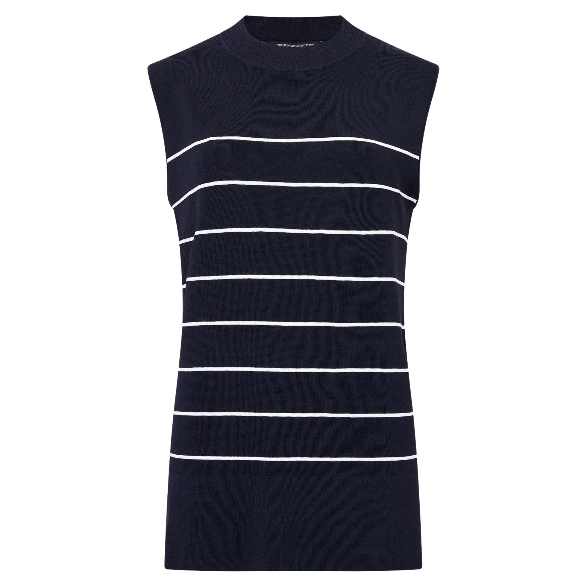 Womens French Connection Navy/White Ottie Striped Tank Top