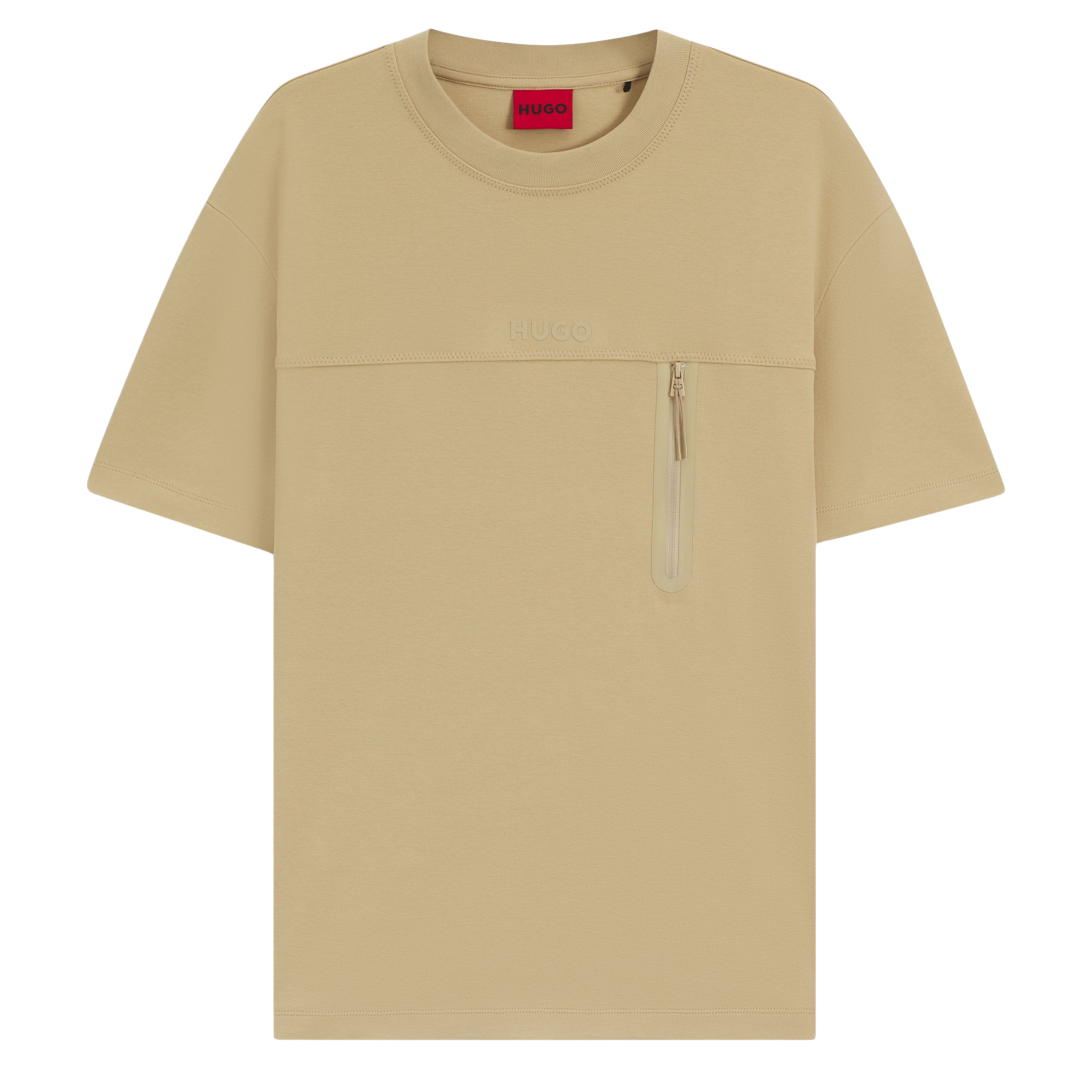 Mens HUGO Medium Beige Dubi S/s T Shirt
