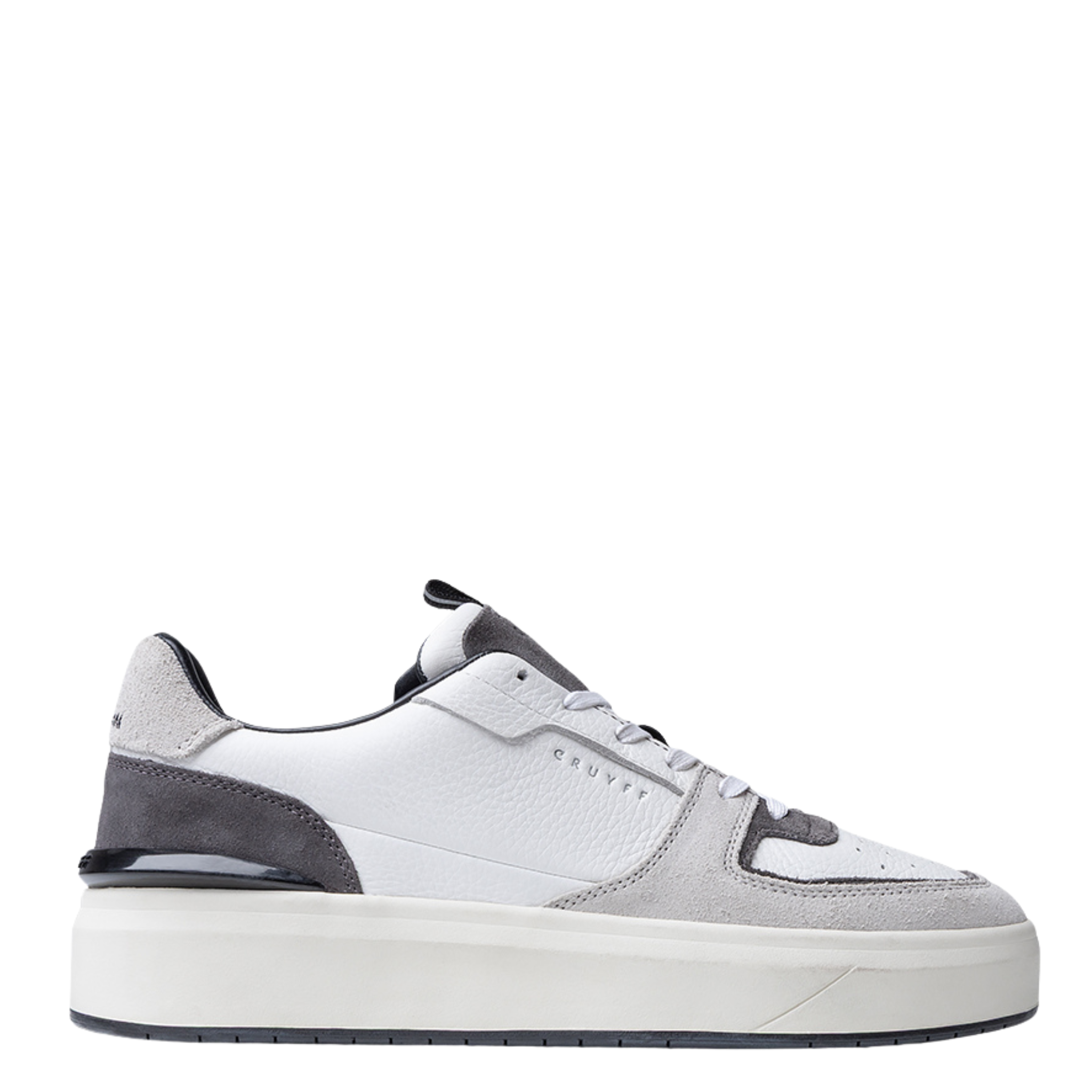 Mens Cruyff White/Dark Grey Surefire Tennis Trainers