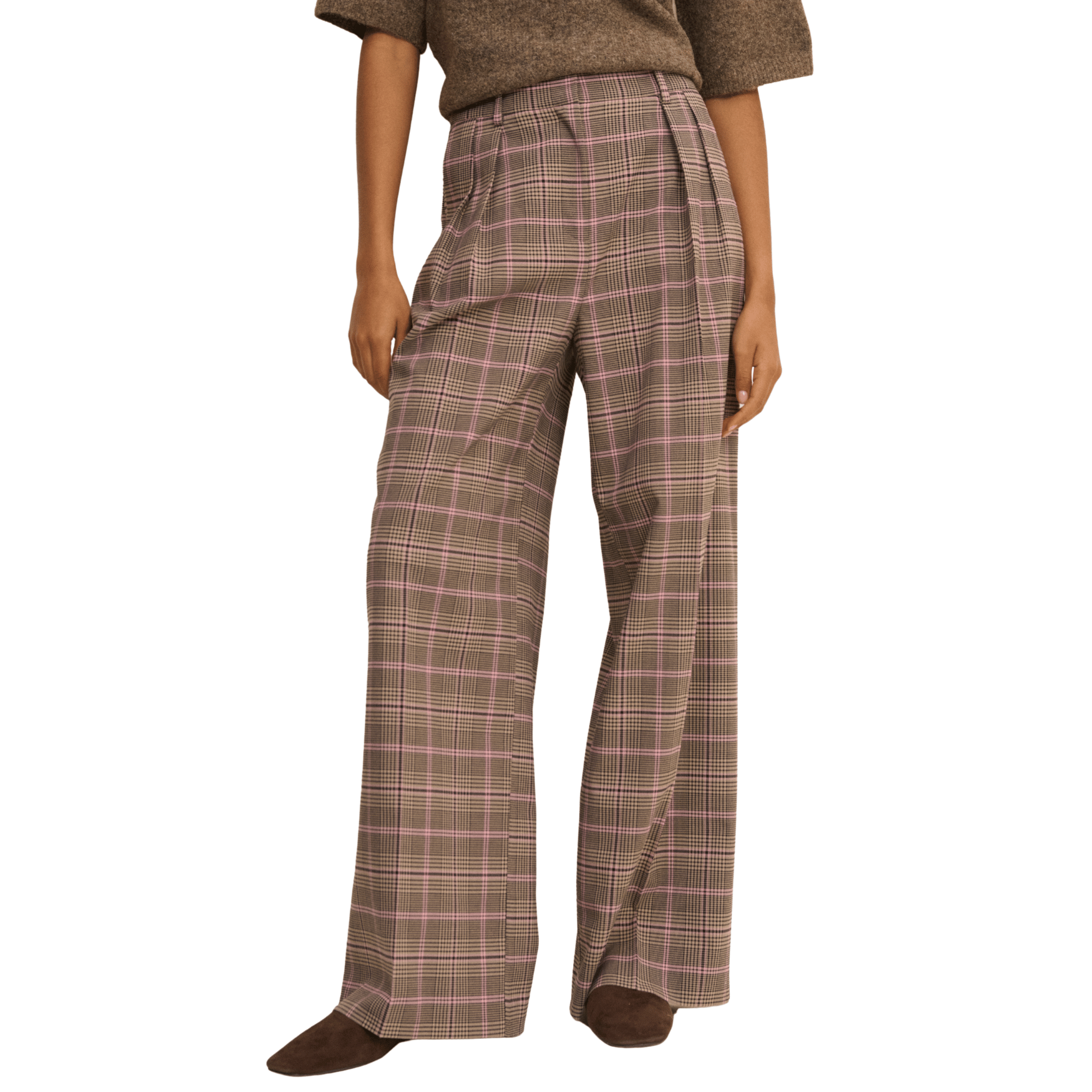 Womens Nobody's Child Multi Tailored Check Trousers