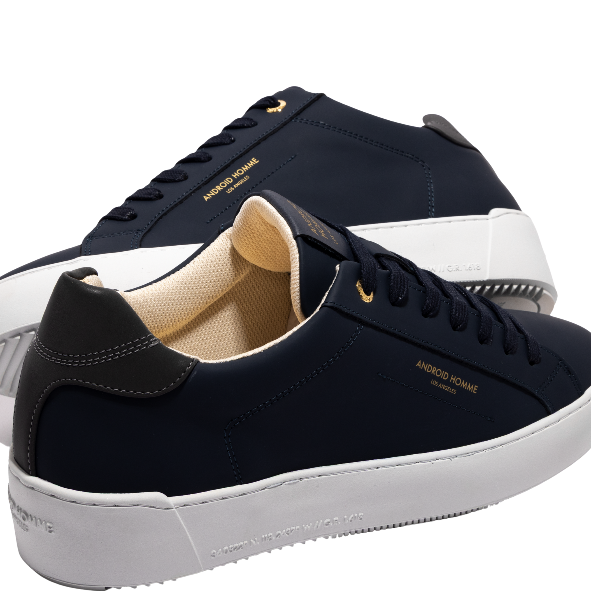 Mens Android Homme Navy Gomma Zuma Trainers