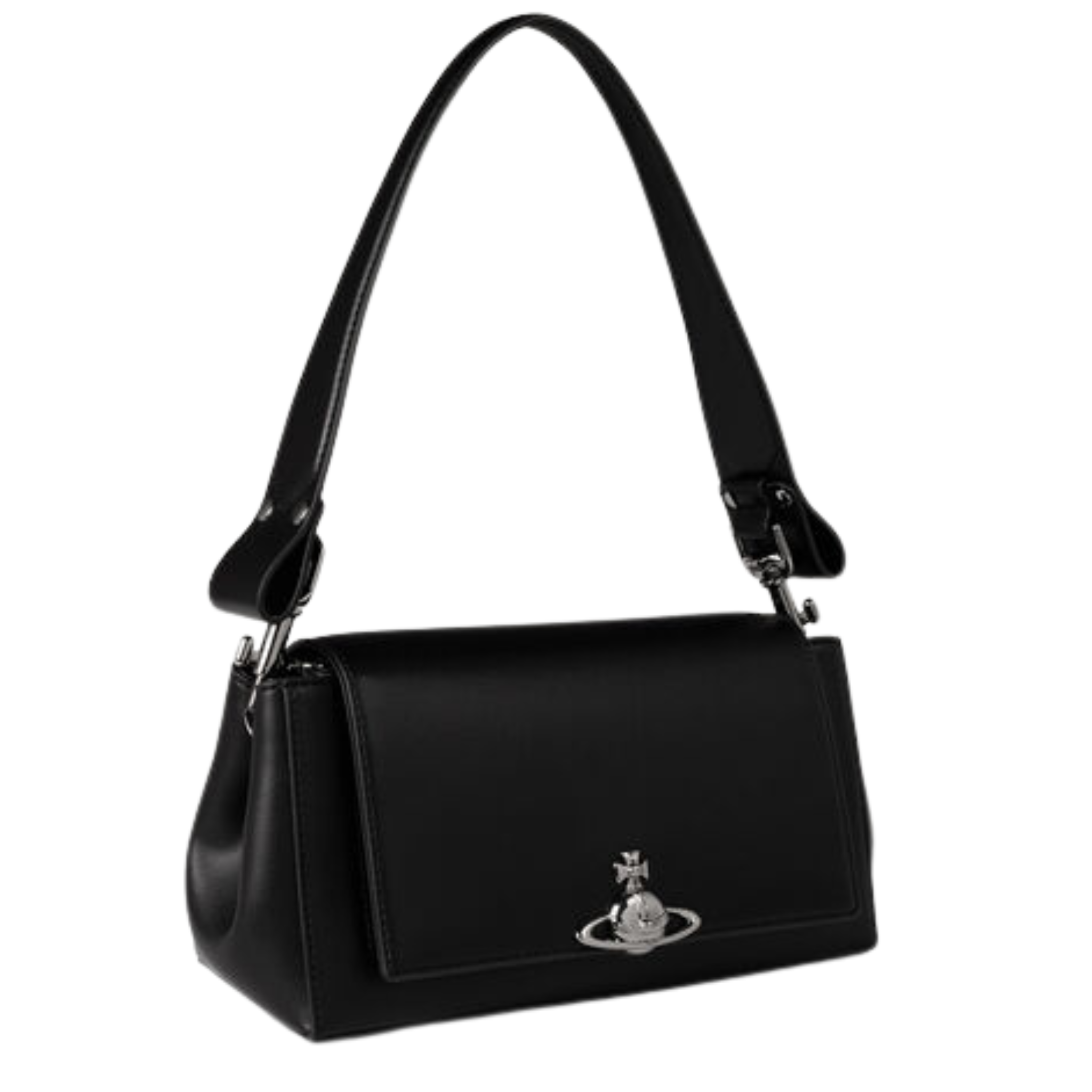 Womens Vivienne Westwood Black Smooth Hazel Medium Handbag