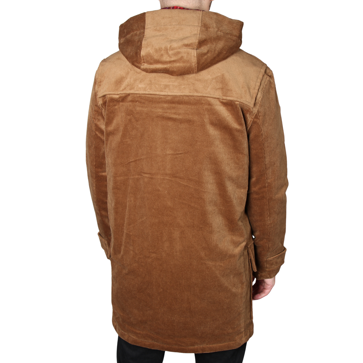 Mens Gabicci Vintage Caramel Chuck Cord Duffle Coat