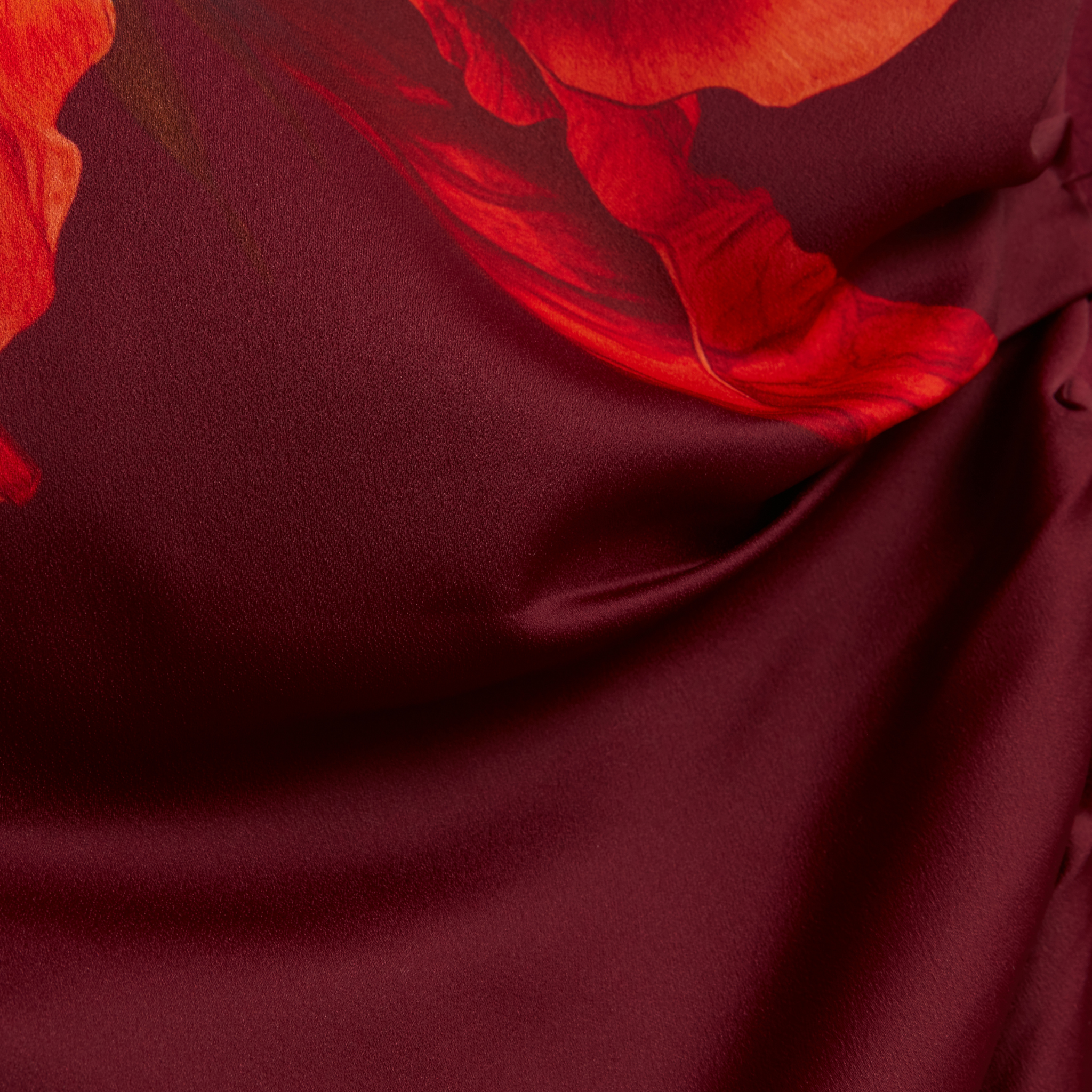 Womens Ted Baker Oxblood Niforia Floral Print High Neck Sweater