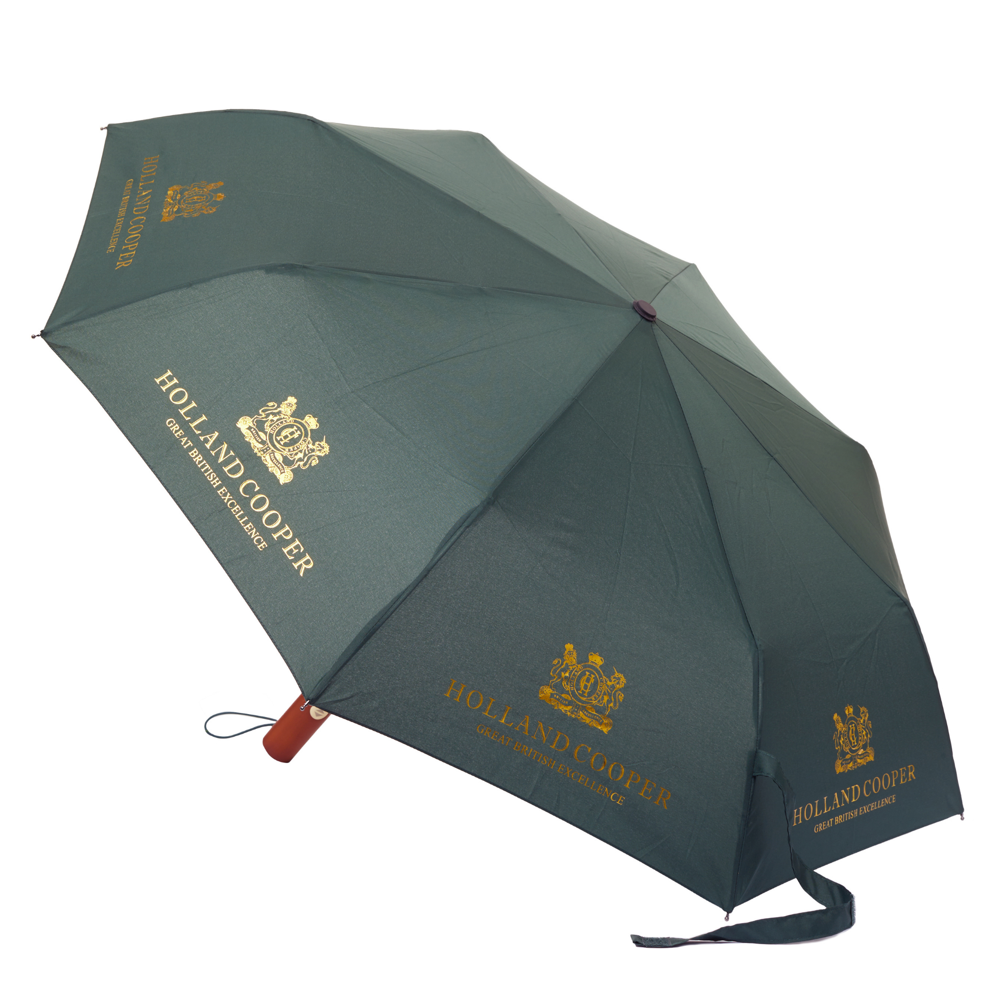 Womens Holland Cooper Green Mini HC Umbrella
