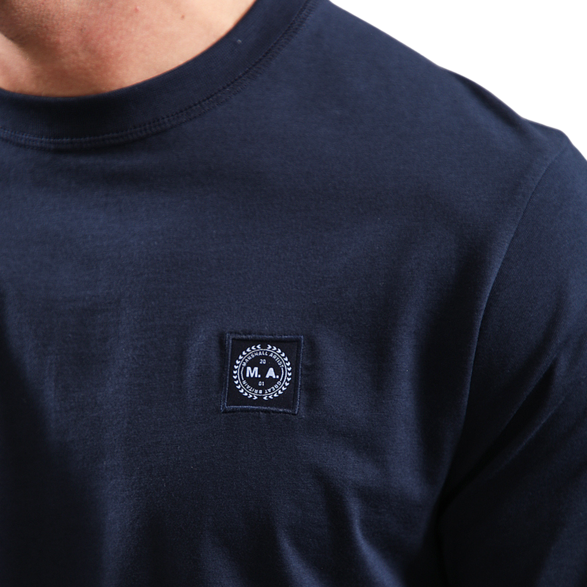 Mens Marshall Artist Navy Foundation S/s T Shirt