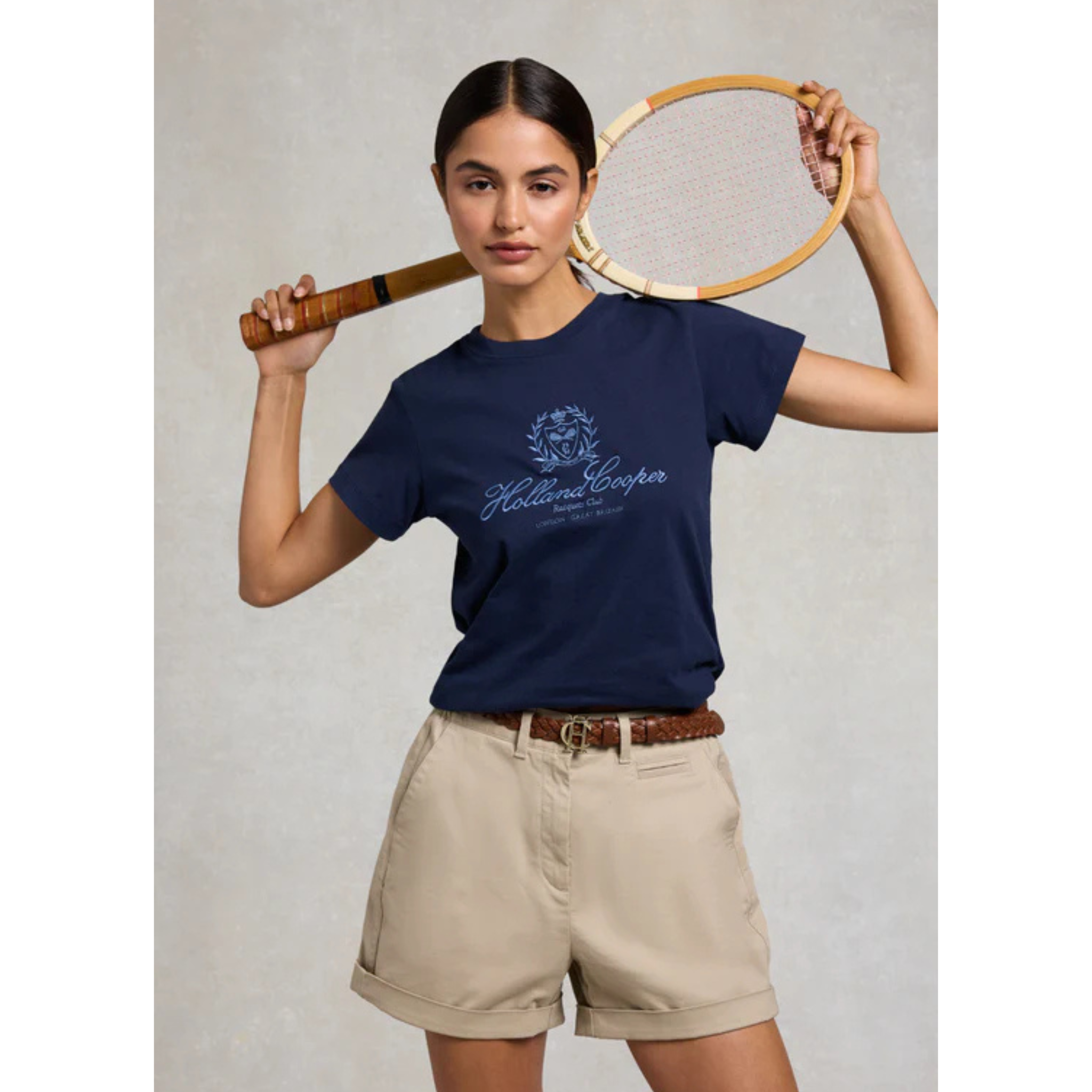 Womens Holland Cooper Ink Navy Ivy League S/s T Shirt